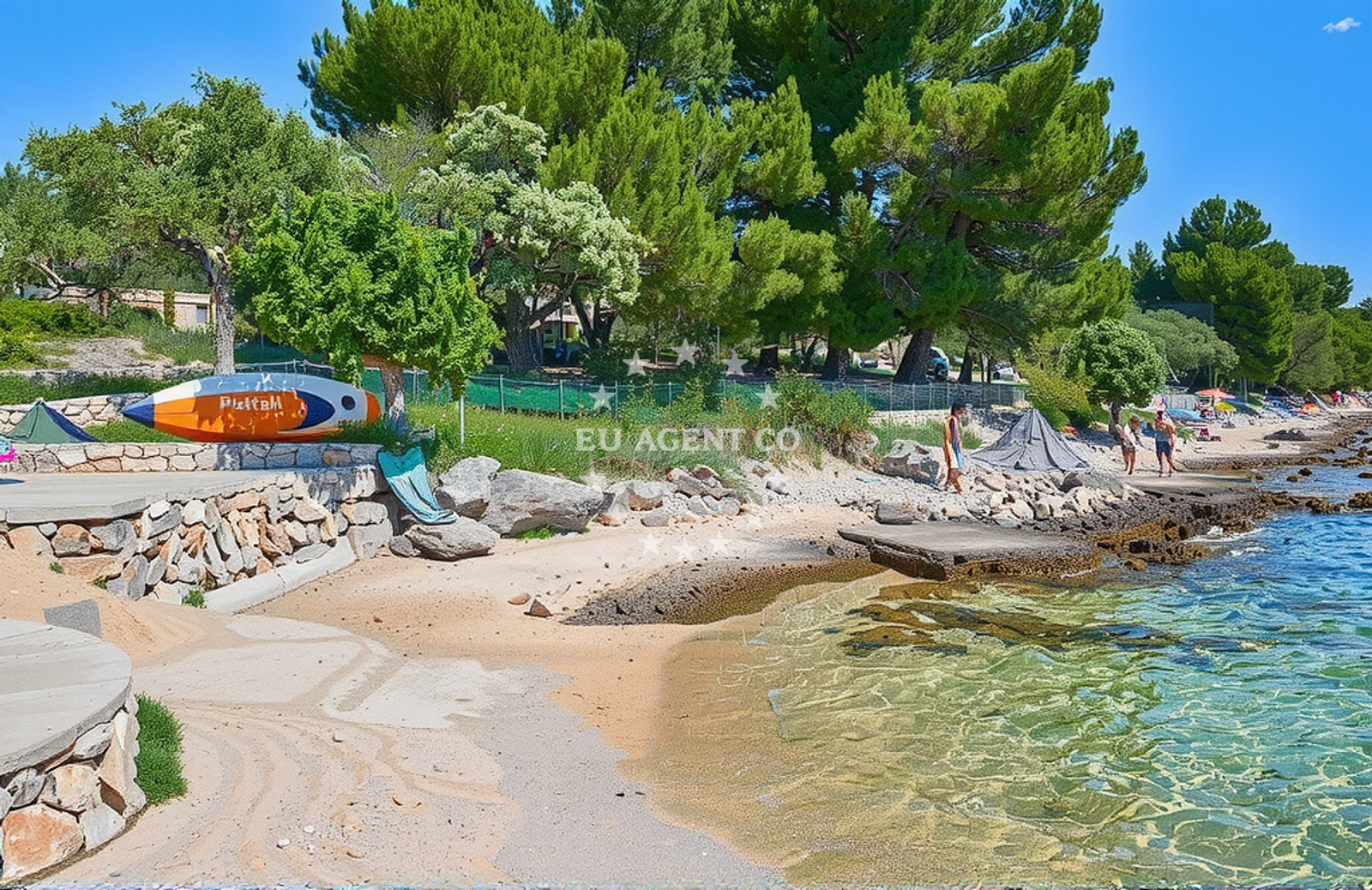 Overview of Stara Gavza, Cres (Cres) Beach in Stara Gavza