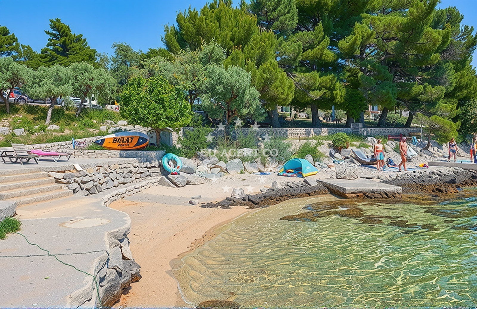 Additional view of Stara Gavza, Cres (Cres) Beach in Stara Gavza