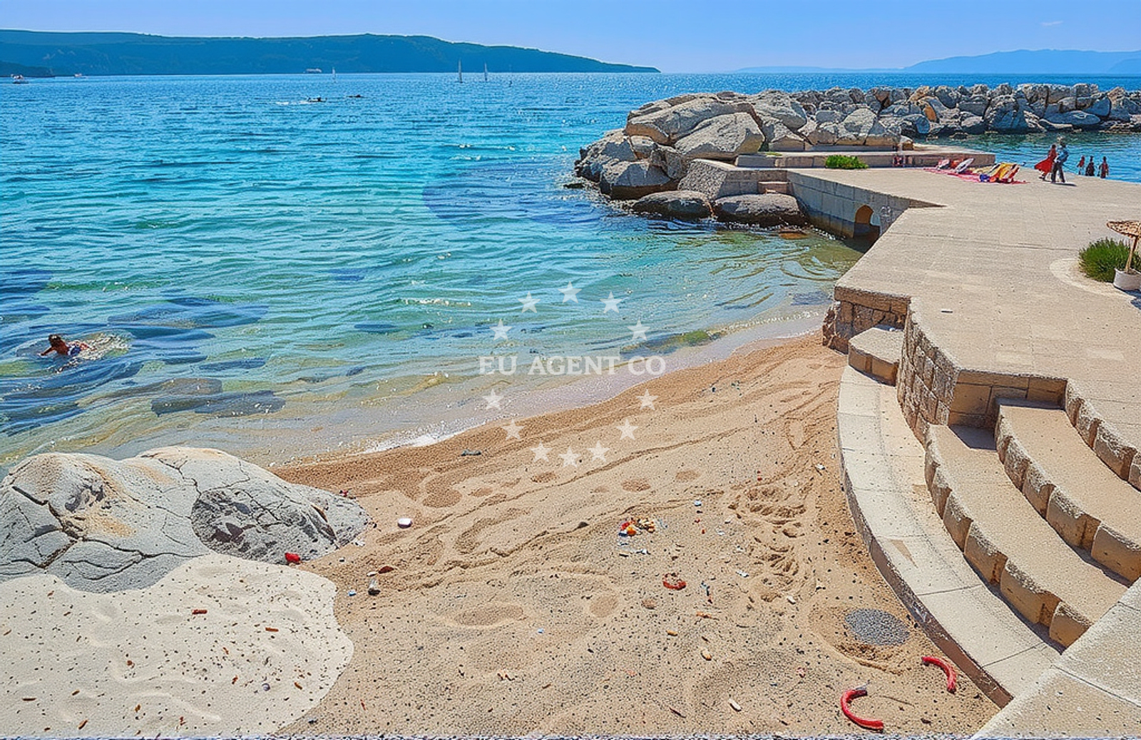 Additional view of Stara Gavza, Cres (Cres) Beach in Stara Gavza