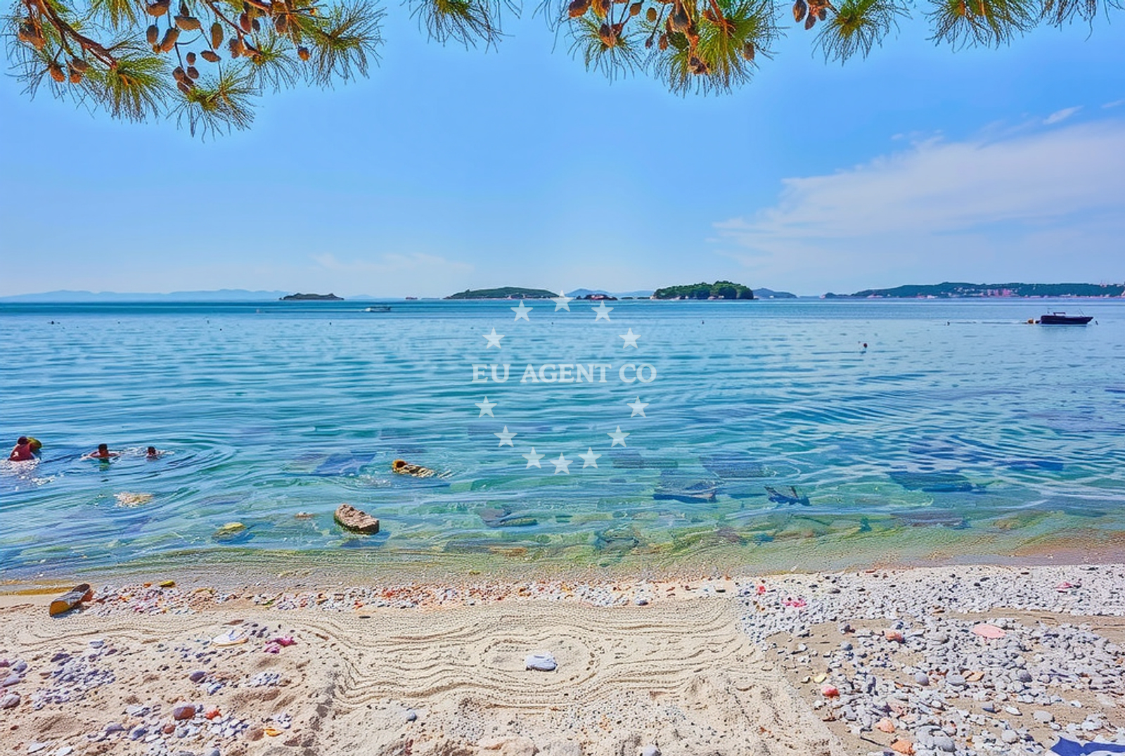 Beach facilities and surroundings at Starčević istok, Orebić Beach in Starčević istok