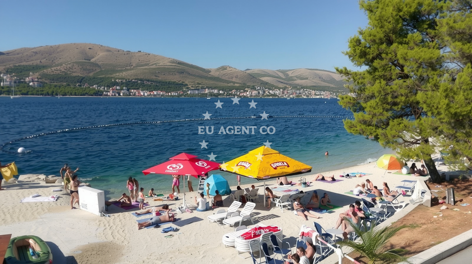 Sea and coastal view of Stari Porat beach in Put Rudeja 4, Okrug Donji