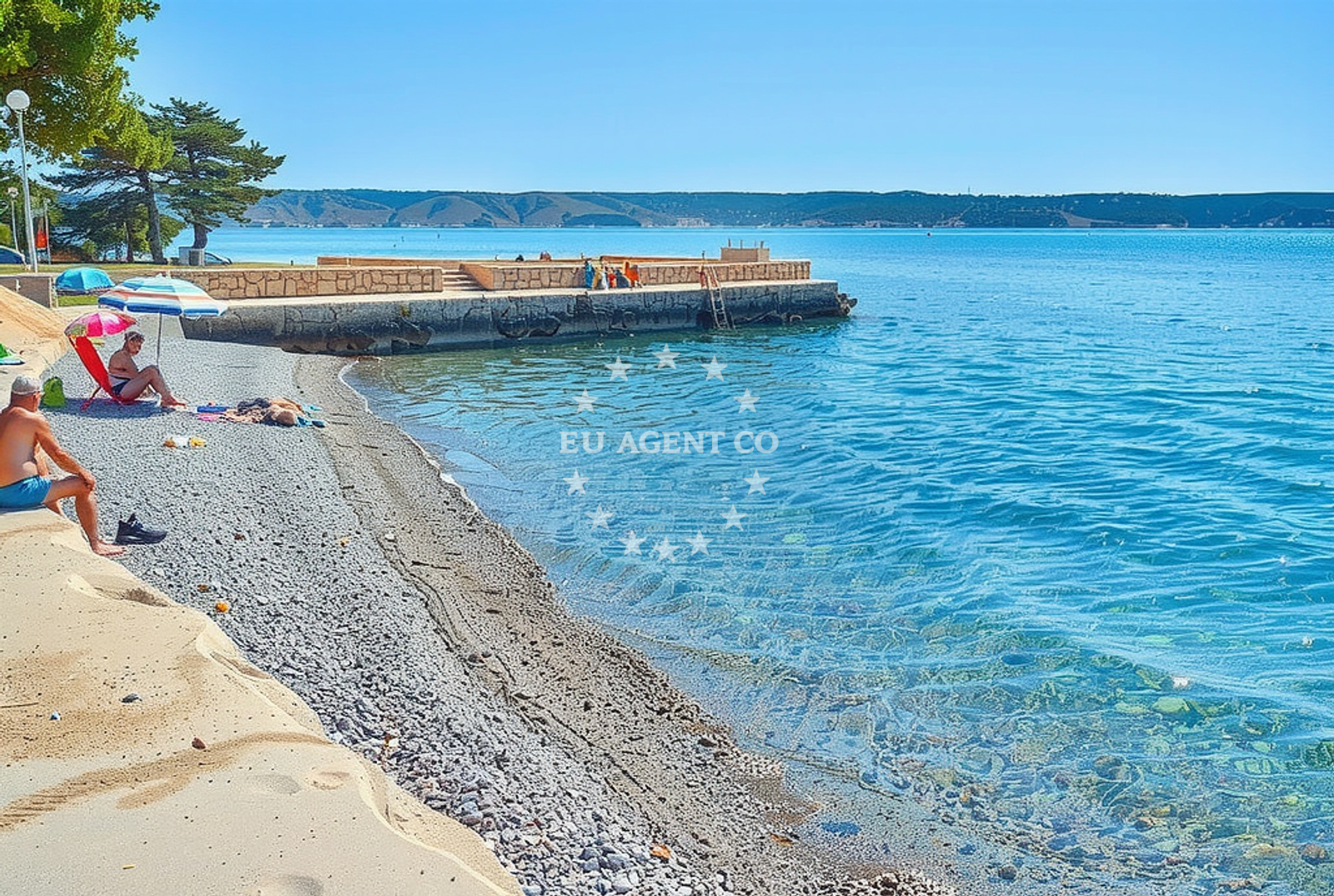 Beach facilities and surroundings at Starigrad III in Ulica Jose Dokoza 110, Starigrad