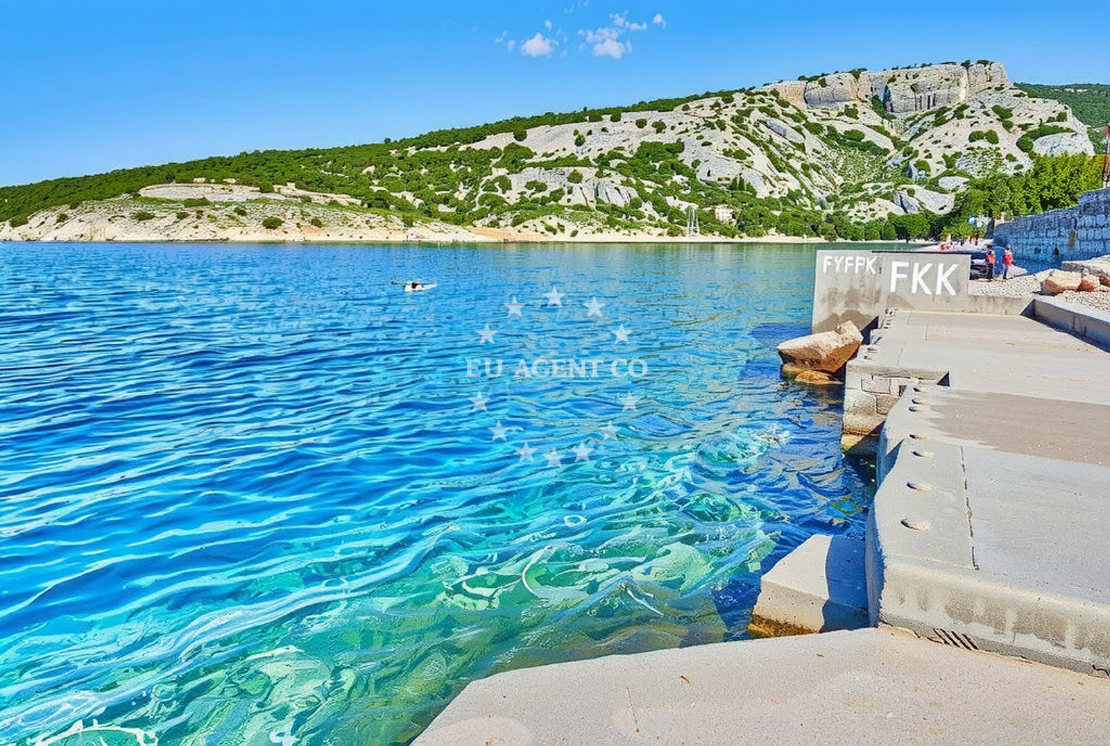 Sea and coastal view of Stinica (FKK), Stinica Beach in Stinica (FKK)
