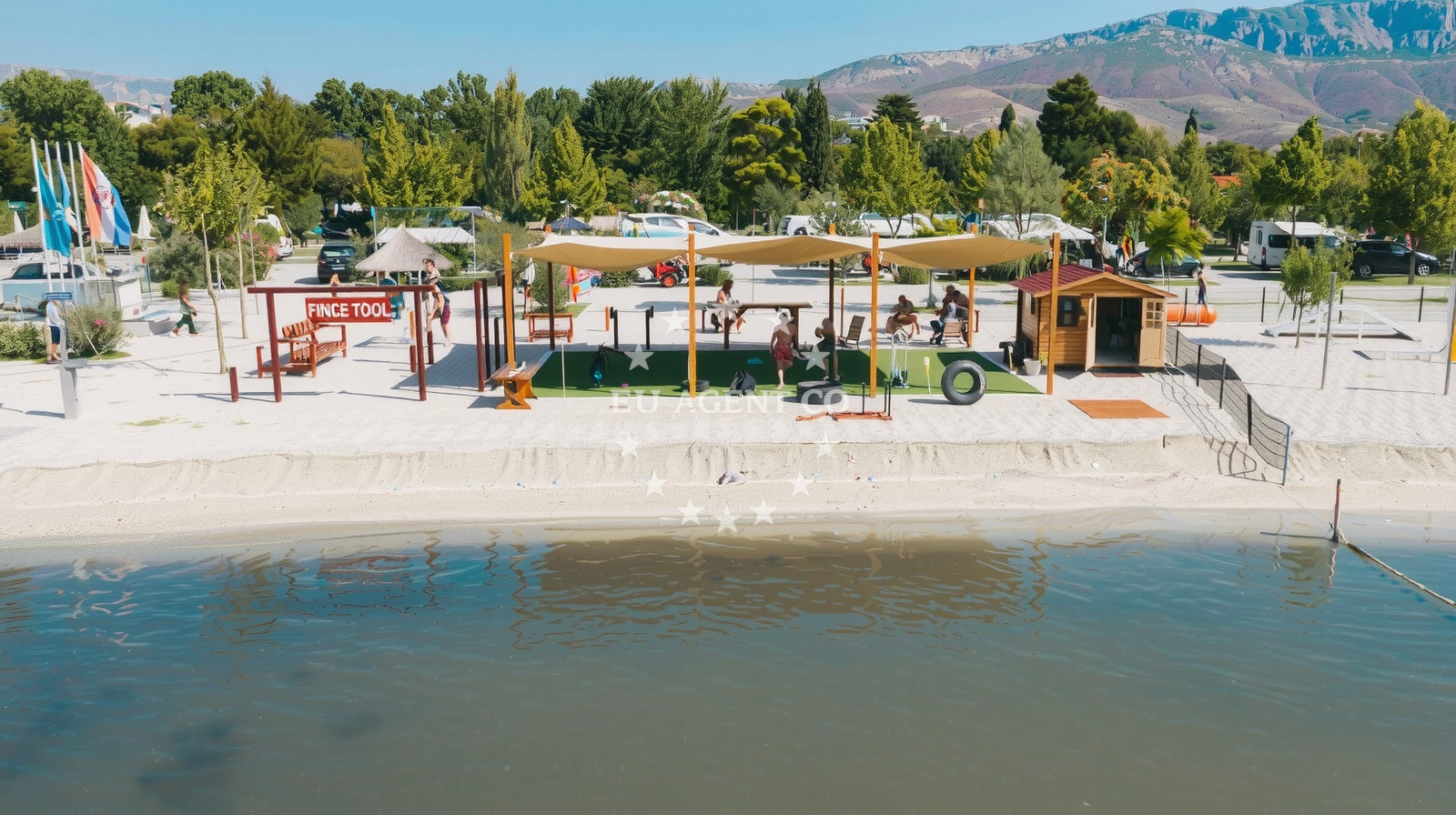 Beach facilities and surroundings at Stobrec beach in Svetog Lovre 57B, Split