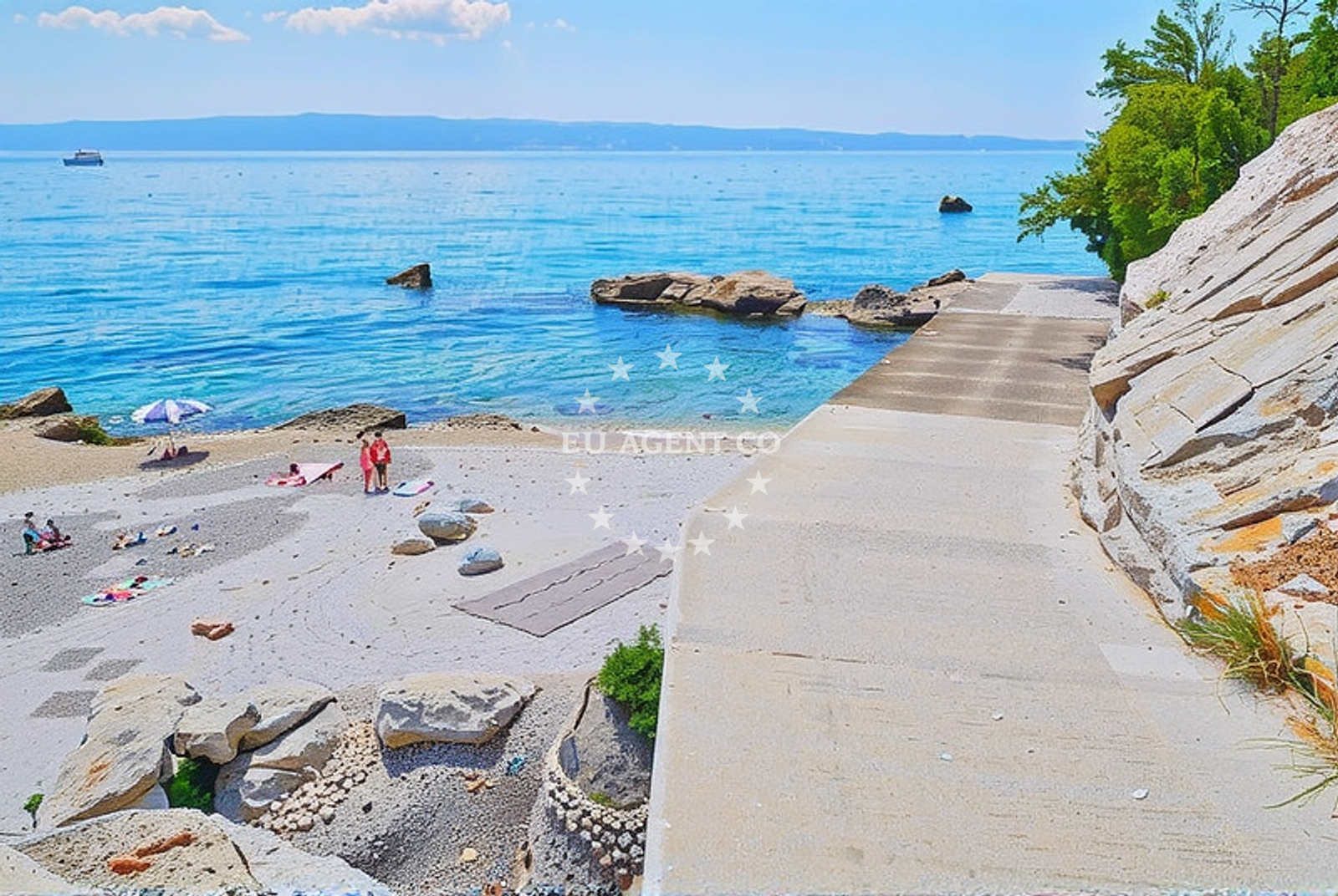 Additional view of Stobrec Jug Beach in Mornarska ulica, Split