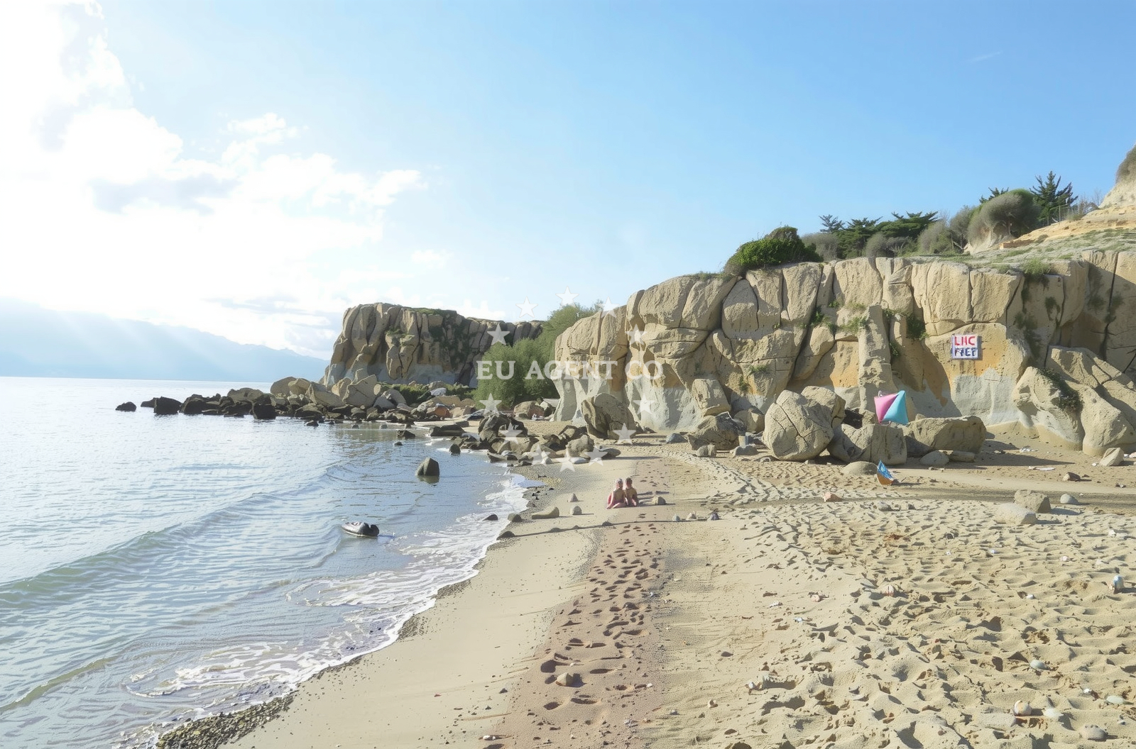 Overview of Stolac beach in Lopar 567, Lopar