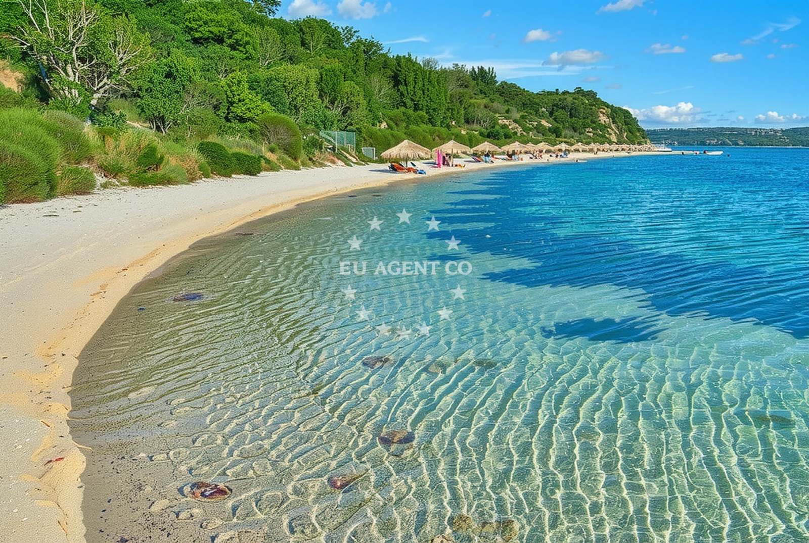Overview of Stošići istok, Rtina Beach in Stošići istok