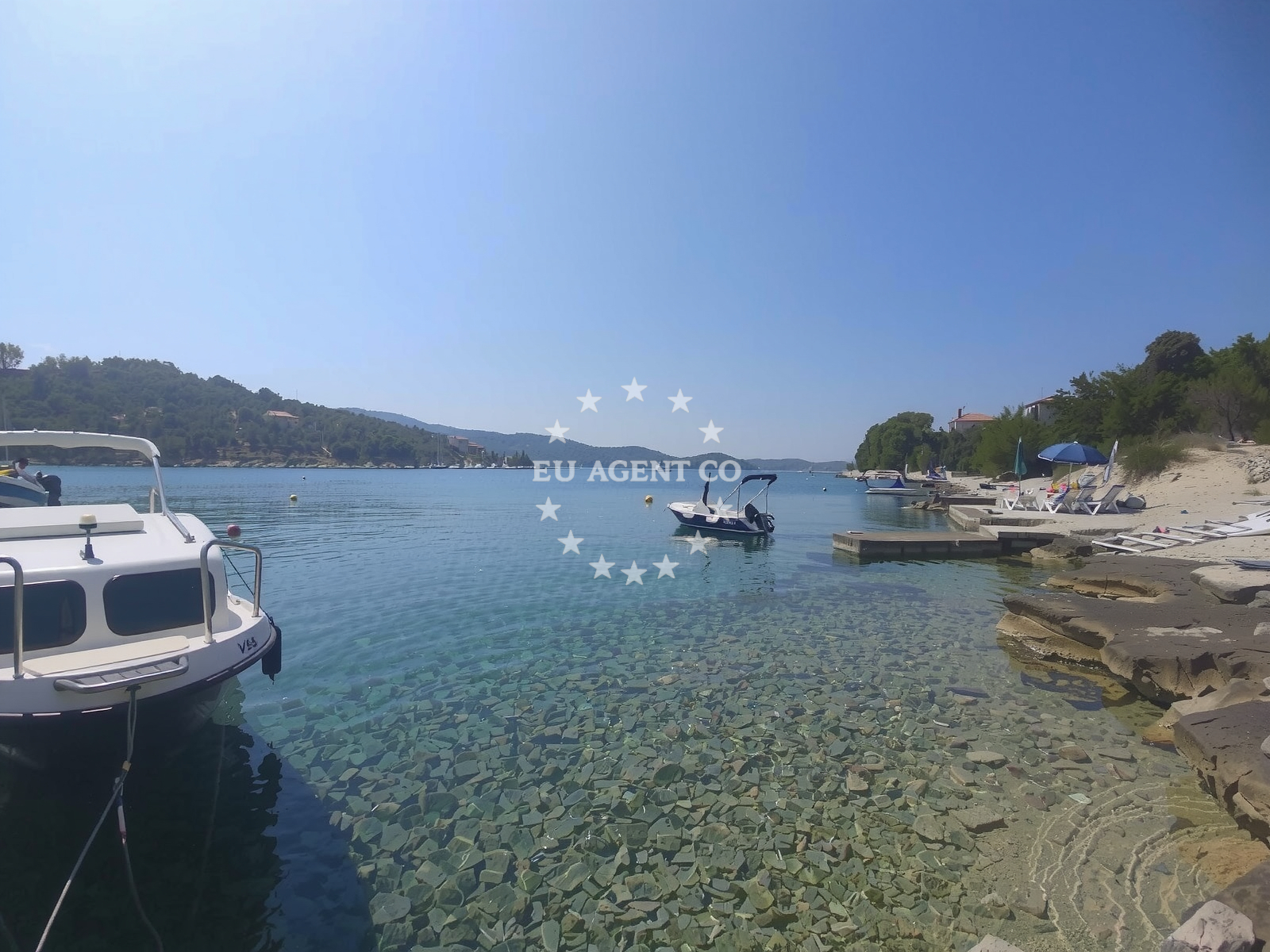 Sea and coastal view of Strasincica beach in Stracincica bb, Vela Luka