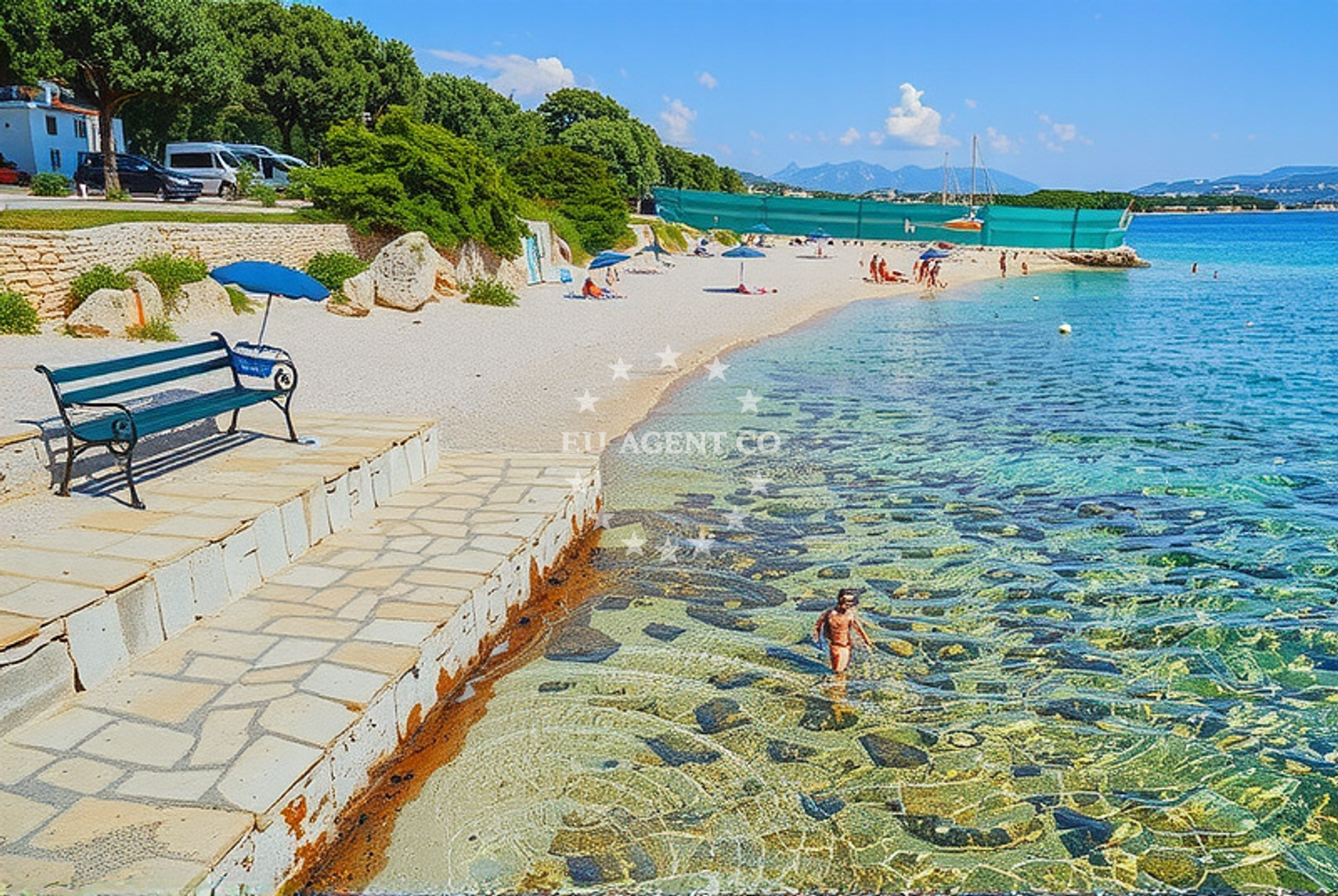 Additional view of Straško jug, Novalja (Pag) Beach in Straško jug