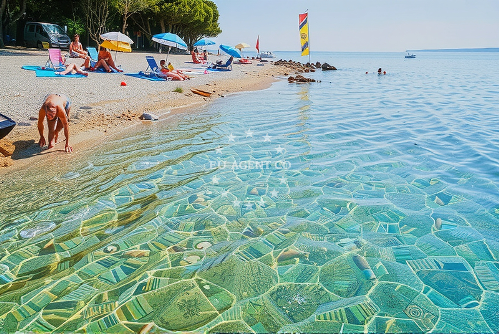 Additional view of Straško jug, Novalja (Pag) Beach in Straško jug