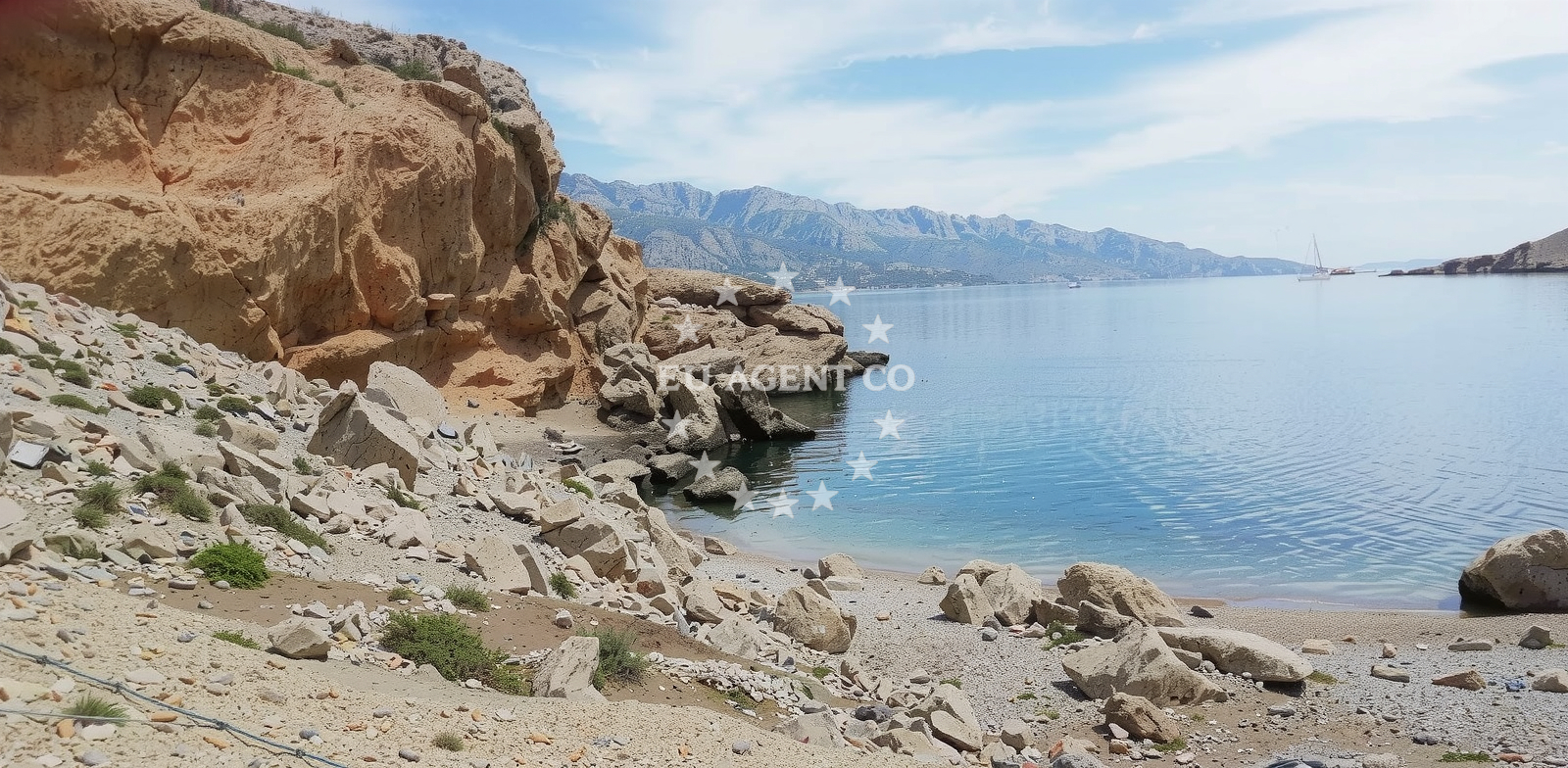 Additional view of Streto beach in Šibenska 23, Pag