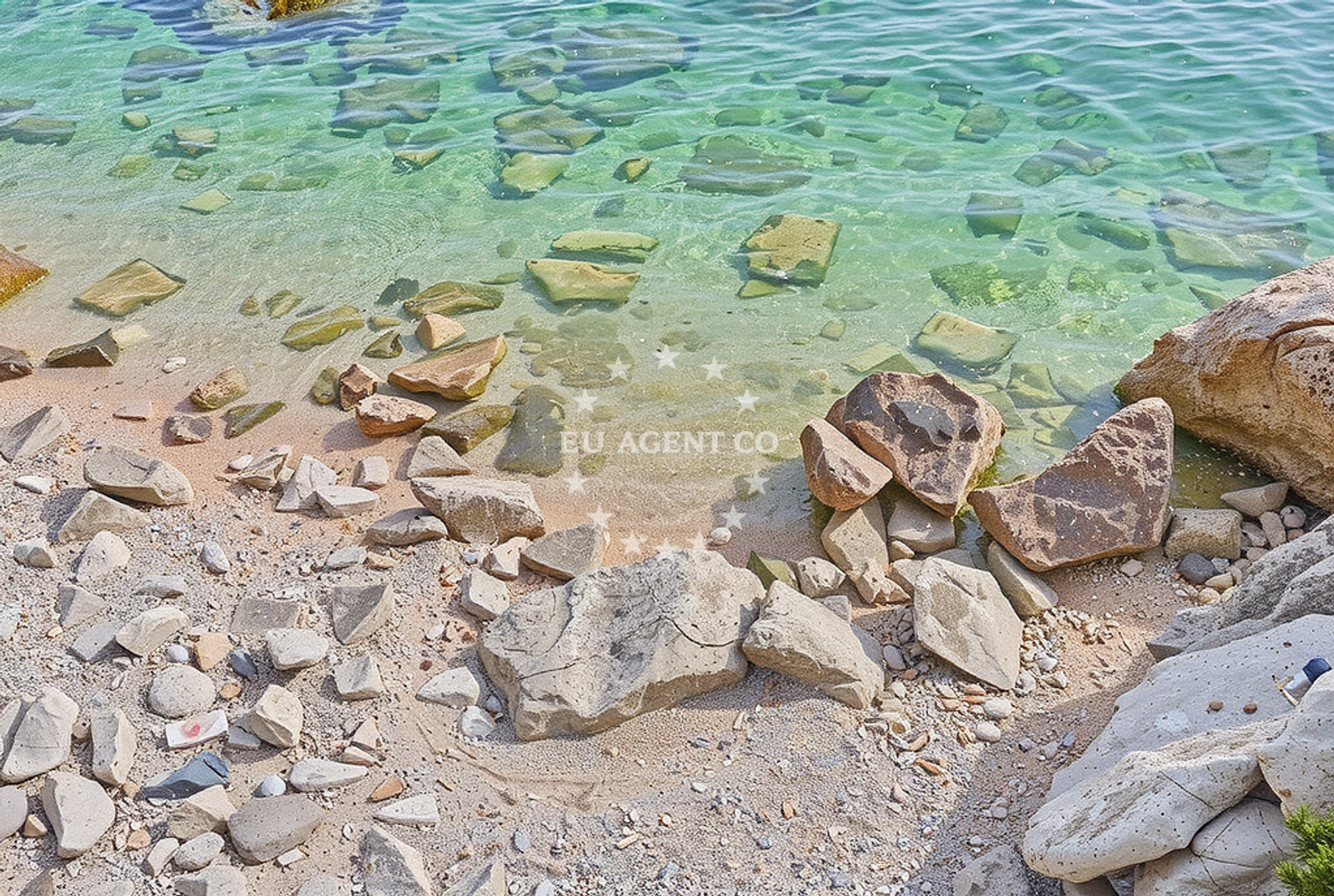 Shoreline and swimming area at Striježice istok, Mlini Beach in Striježice istok