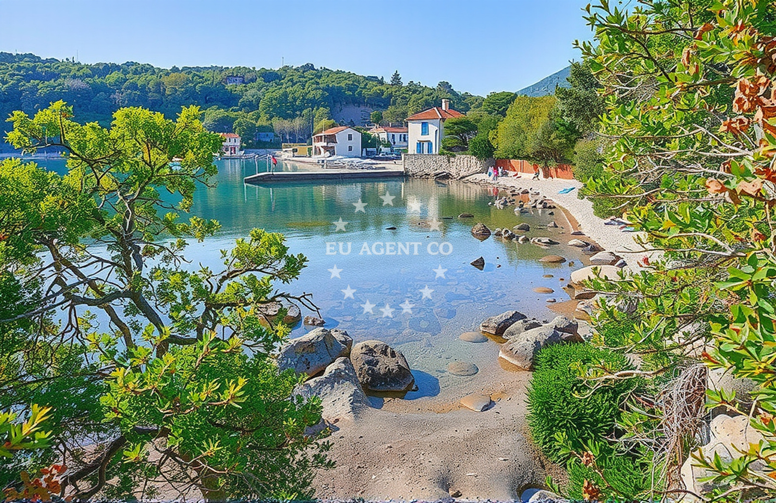 Overview of Studenac, Sveti Jakov (Lošinj) Beach in Studenac