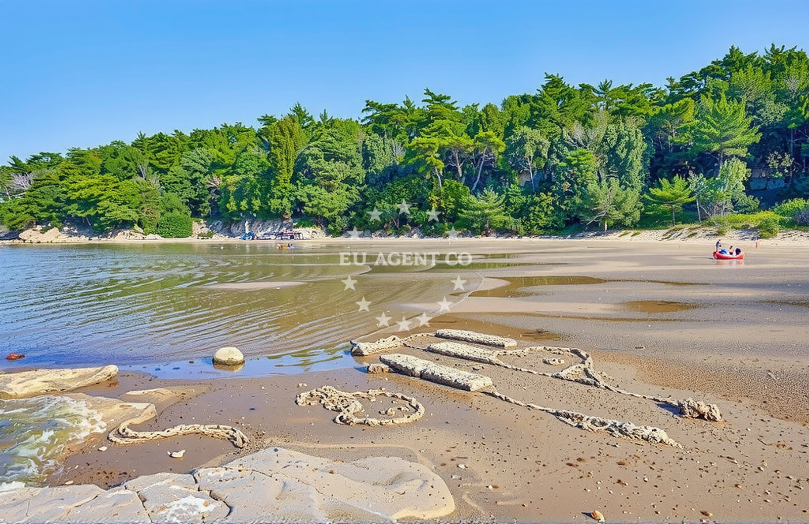 Overview of Sturič istok, Lopar (Rab) Beach in Sturič istok