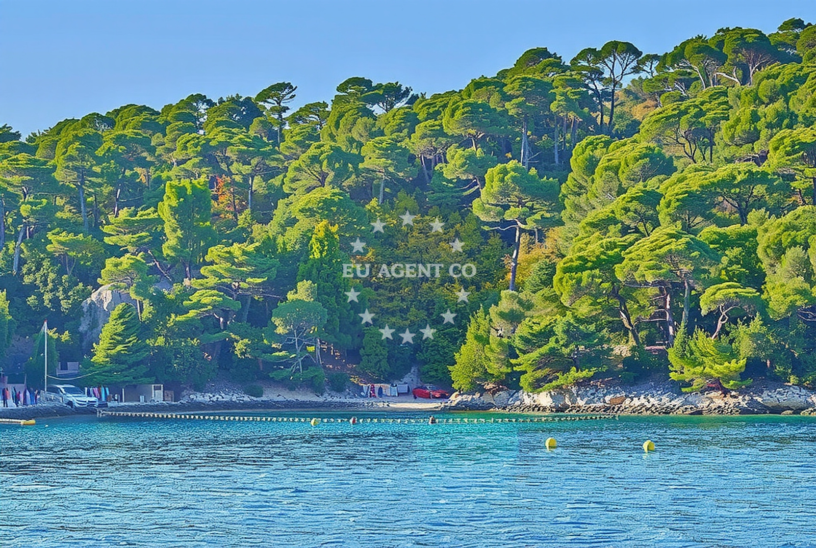 Shoreline and swimming area at Suđurađ (FKK), Suđurađ (Šipan) Beach in Suđurađ (FKK)