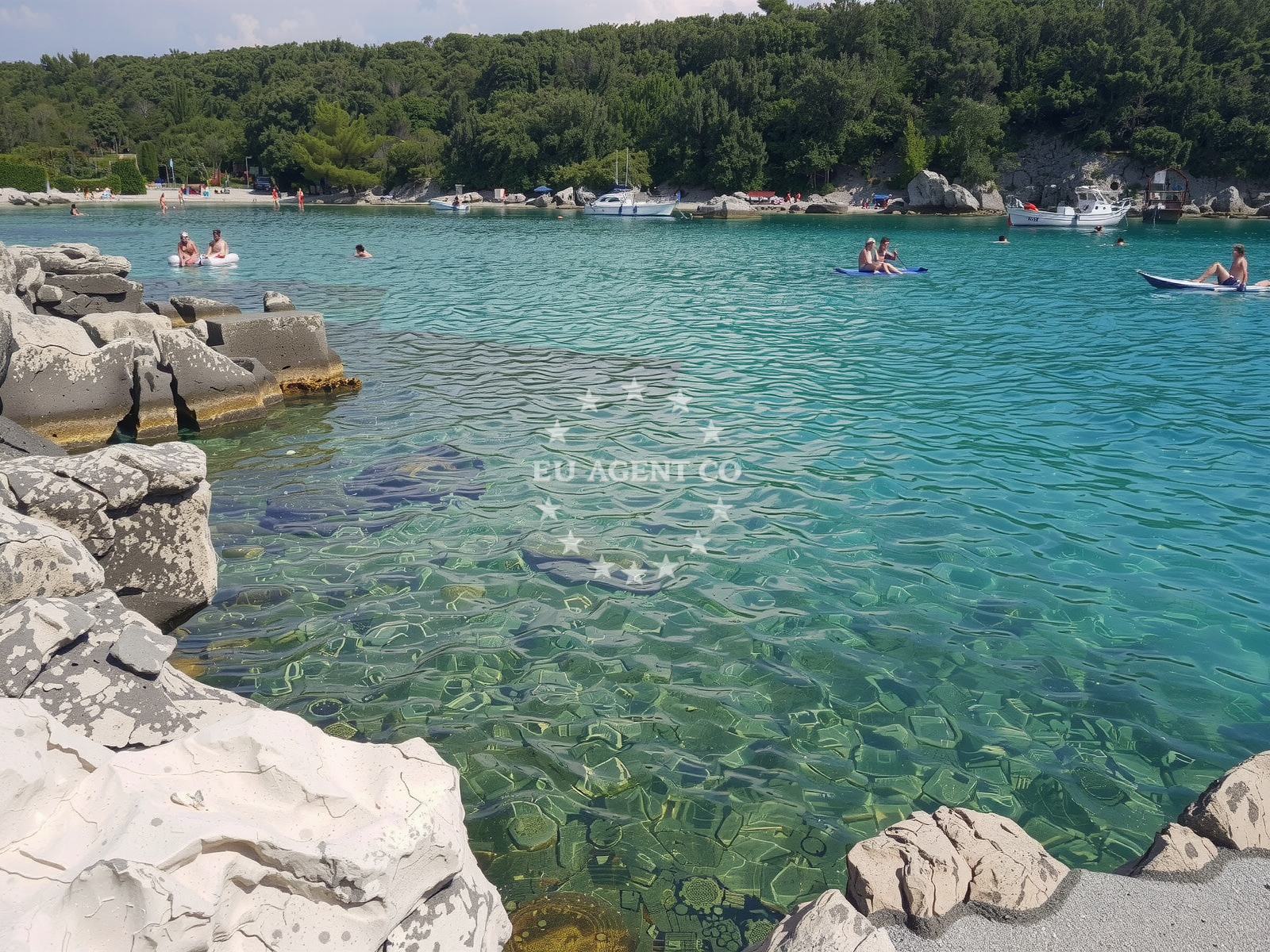 Sea and coastal view of Suha Punta beach in Kampor 99, Rab