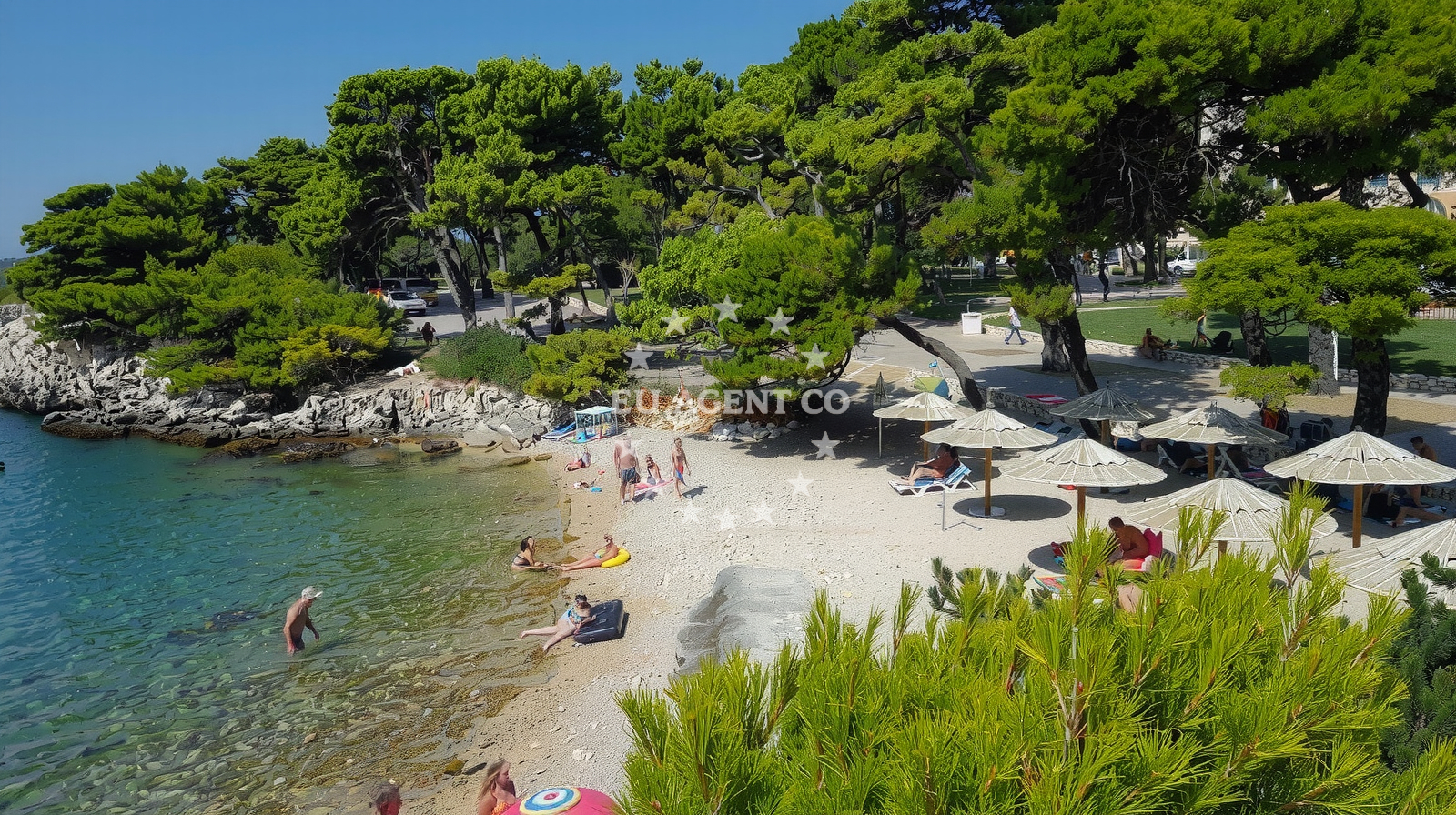 Additional view of Suha Punta beach in Kampor 99, Rab