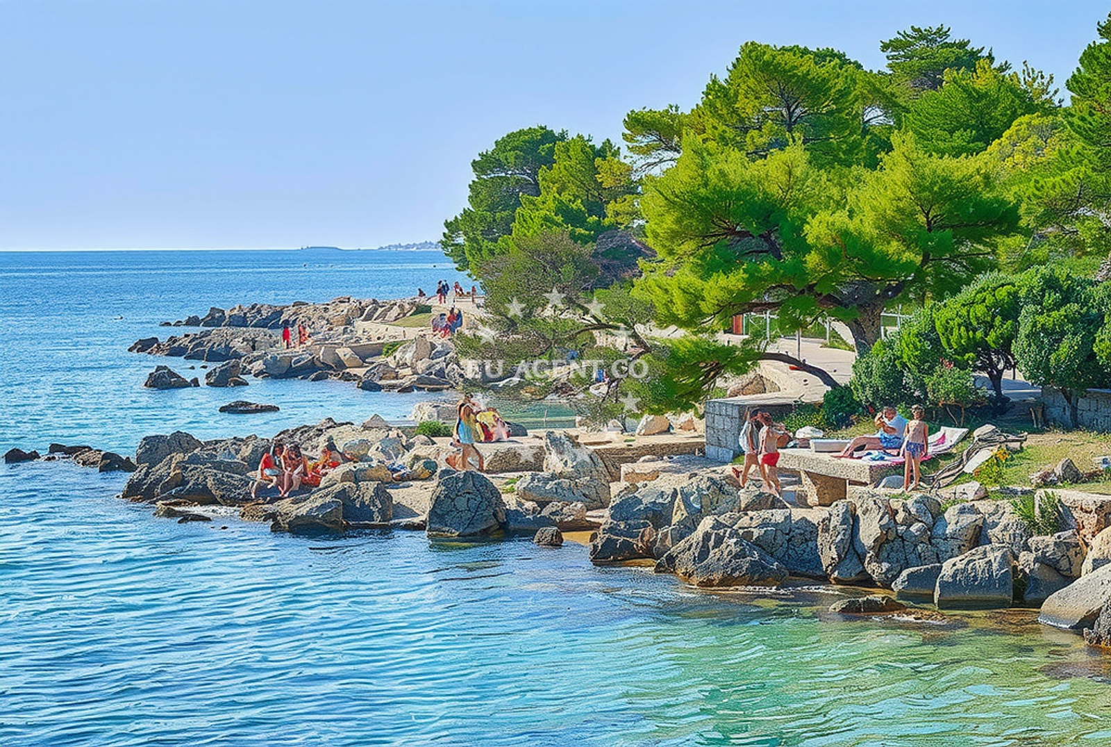 Additional view of Suha Punta beach in Kampor 99, Rab