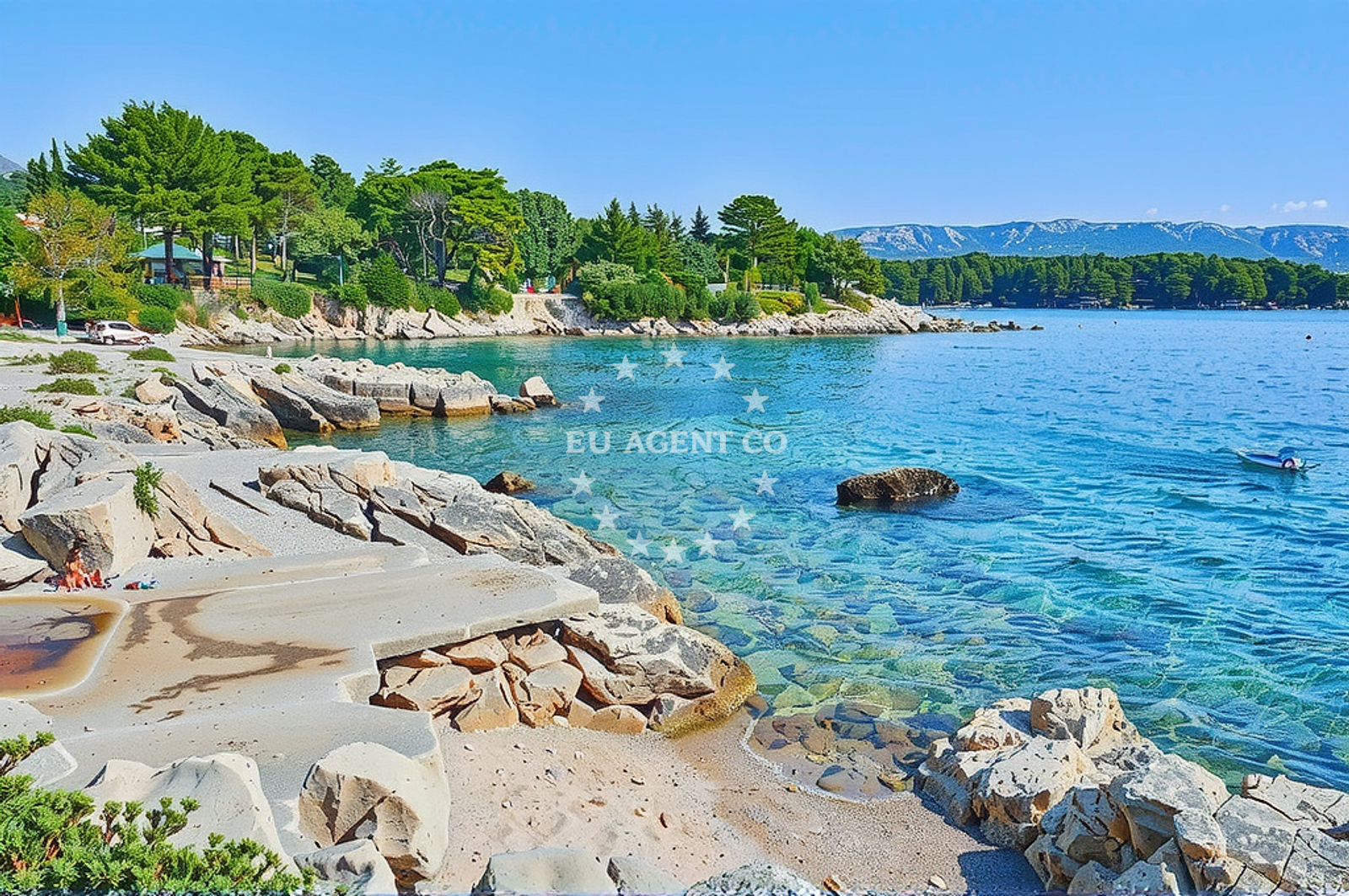 Additional view of Suha Punta beach in Kampor 99, Rab