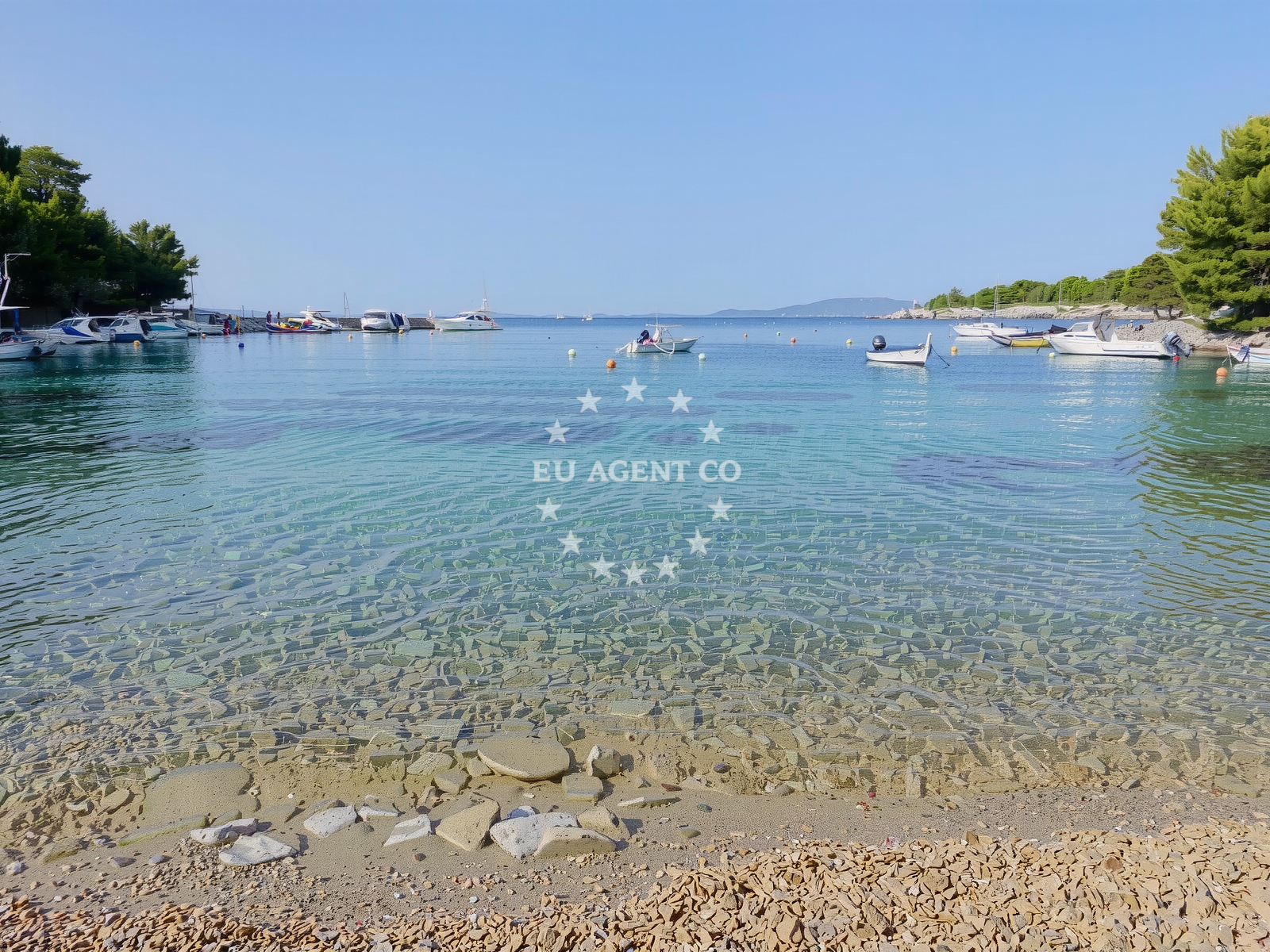 Sea and coastal view of Suha Punta II beach in Kampor 99, Rab