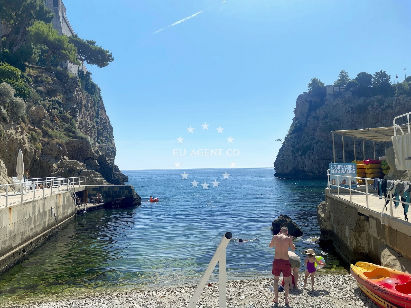 Shoreline and swimming area at Sulic beach in Ivana Kukuljevića 15a, Dubrovnik
