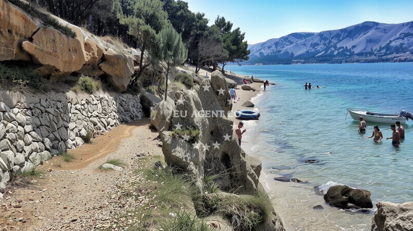 Additional view of Suncana beach in Metajna 110, Metajna