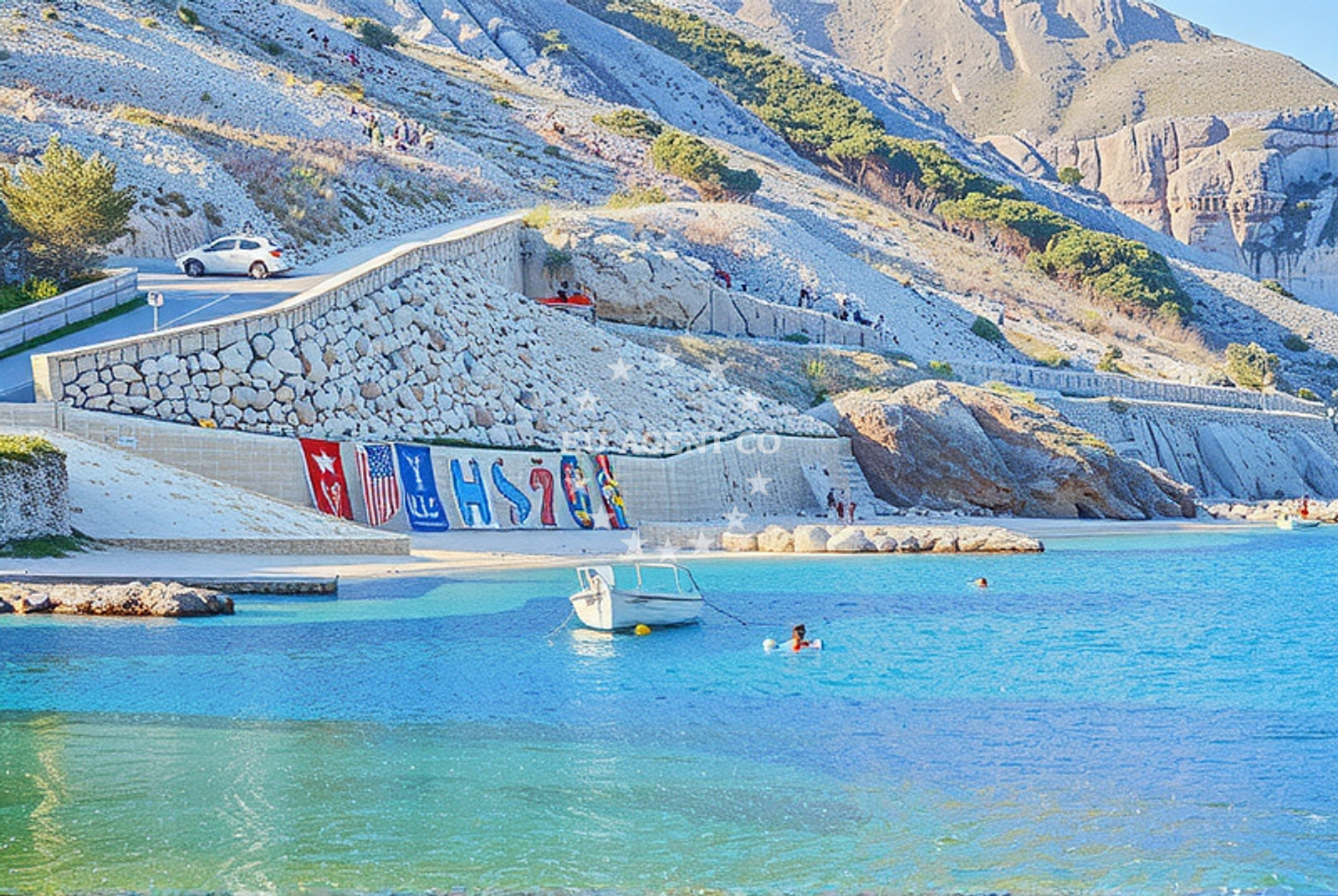 Additional view of Suncana beach in Metajna 110, Metajna