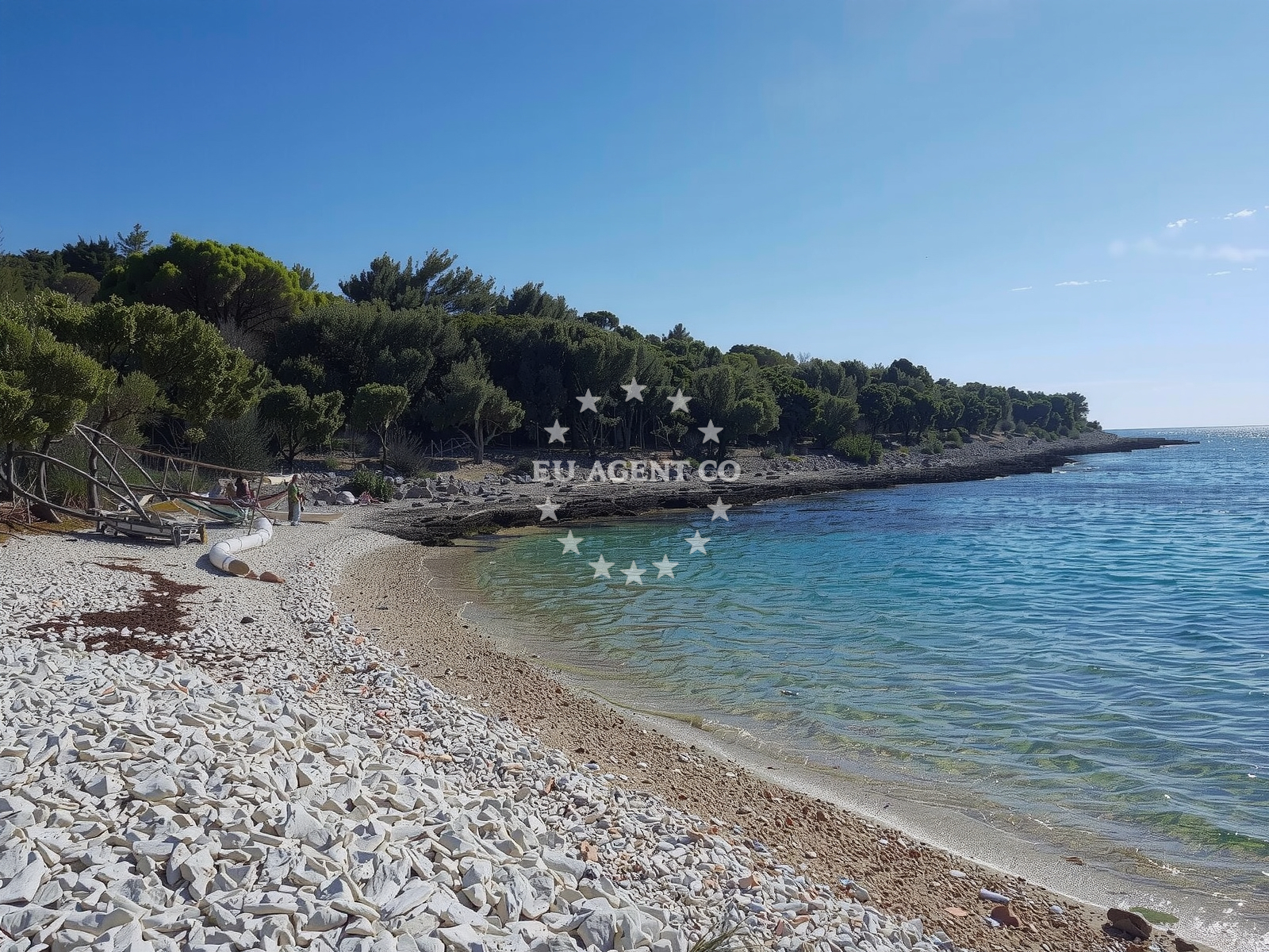 Shoreline and swimming area at Sunfarni Bucht in Podjavori 42 b, Veli Lošinj