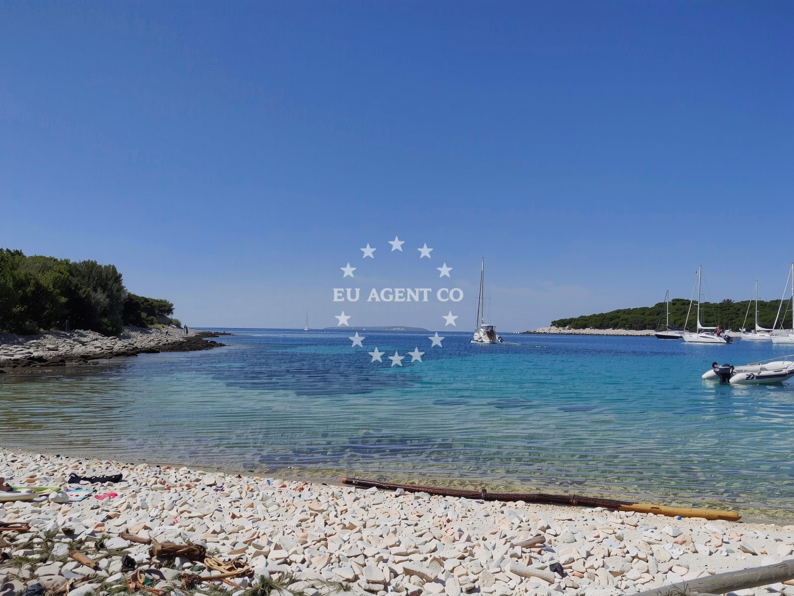 Sea and coastal view of Sunfarni Bucht in Podjavori 42 b, Veli Lošinj