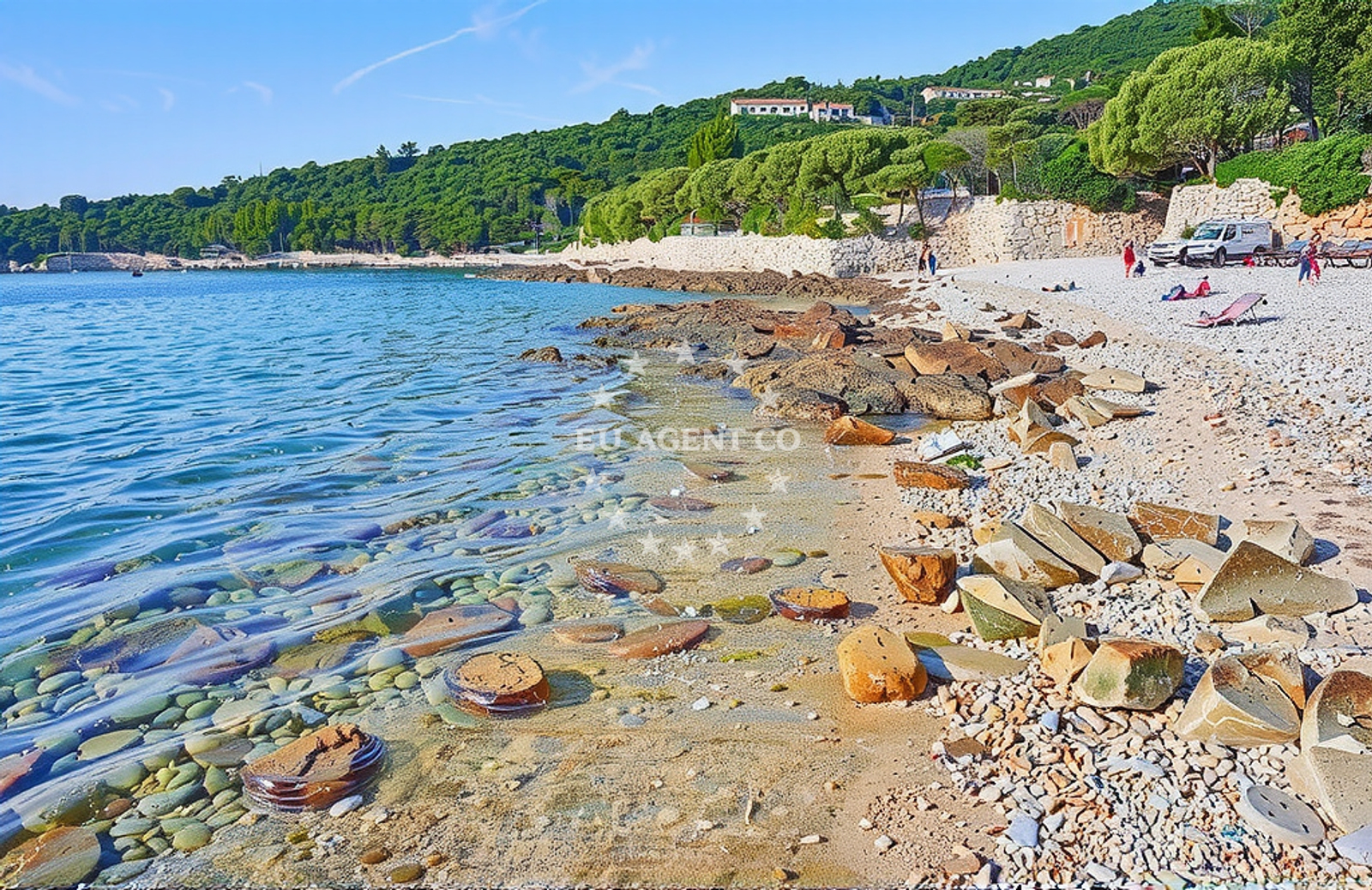 Additional view of Sunfarni jug, Veli Lošinj (Lošinj) Beach in Sunfarni jug