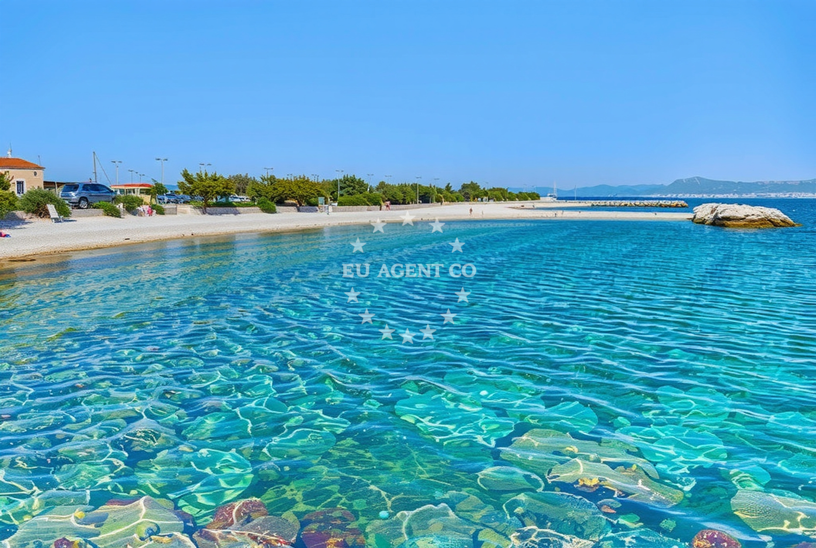 Sea and coastal view of Supetar (Brač): beaches and coves (14) in Supetar (Brač)