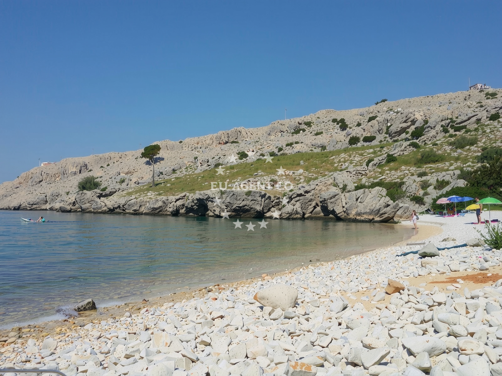 Shoreline and swimming area at Surbova beach in Stara Baška 257, Stara Baška