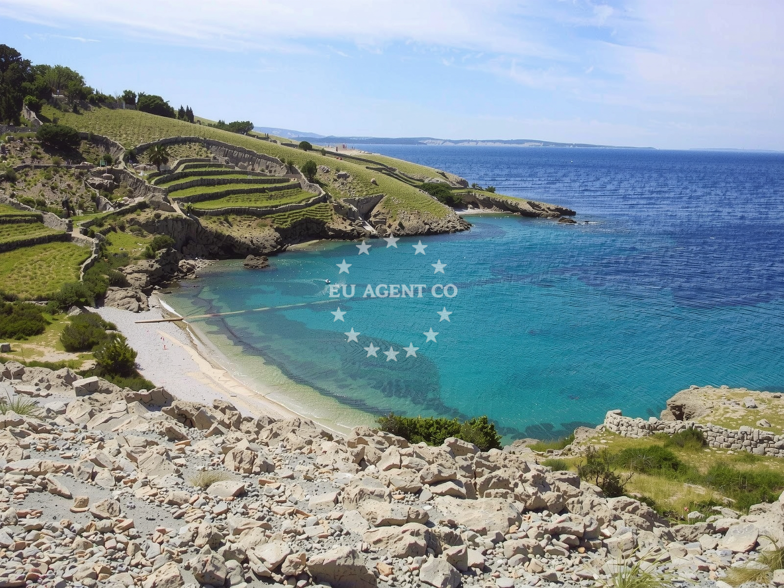 Sea and coastal view of Surbova beach in Stara Baška 257, Stara Baška