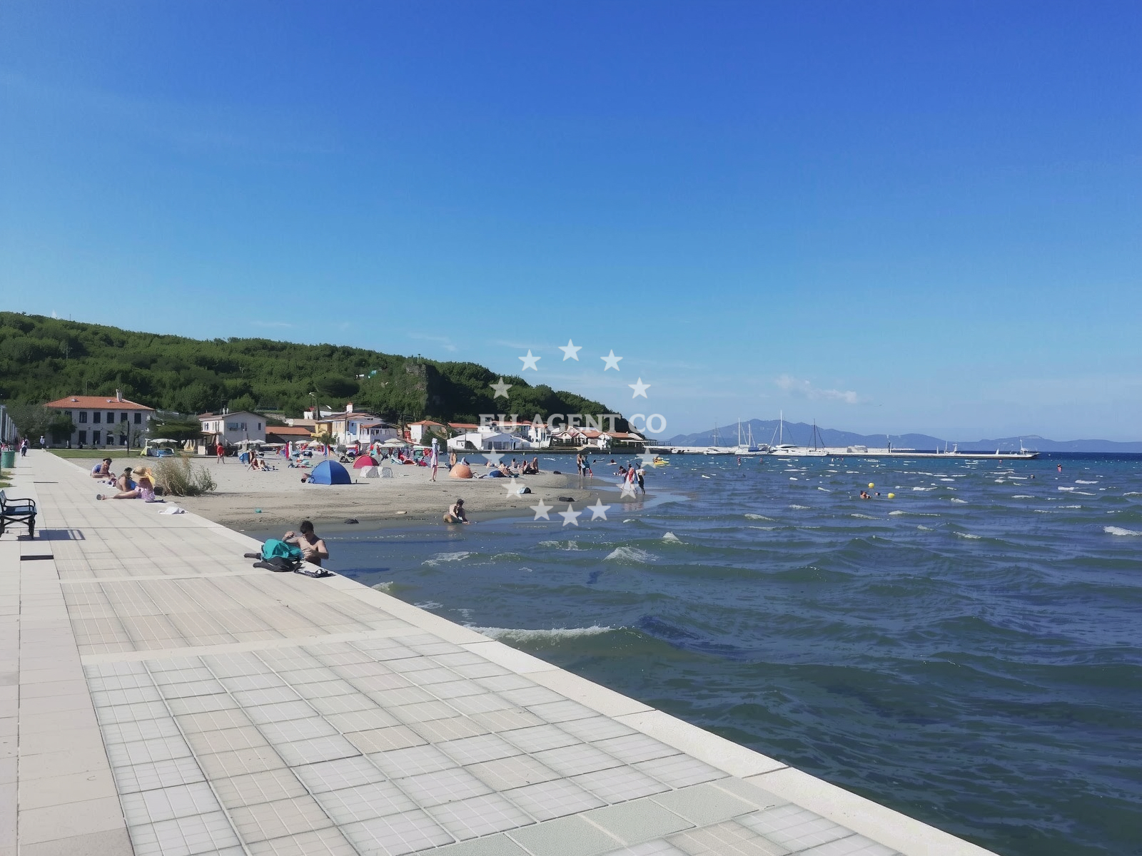 Sea and coastal view of Susak Beach in Susak 301, Susak