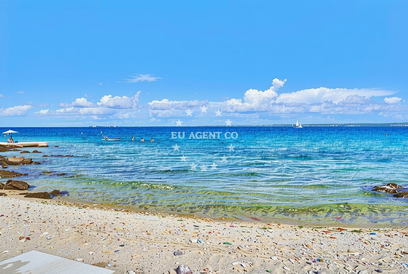 Beach facilities and surroundings at Sušica kamp, Ugljan (Ugljan) Beach in Sušica kamp