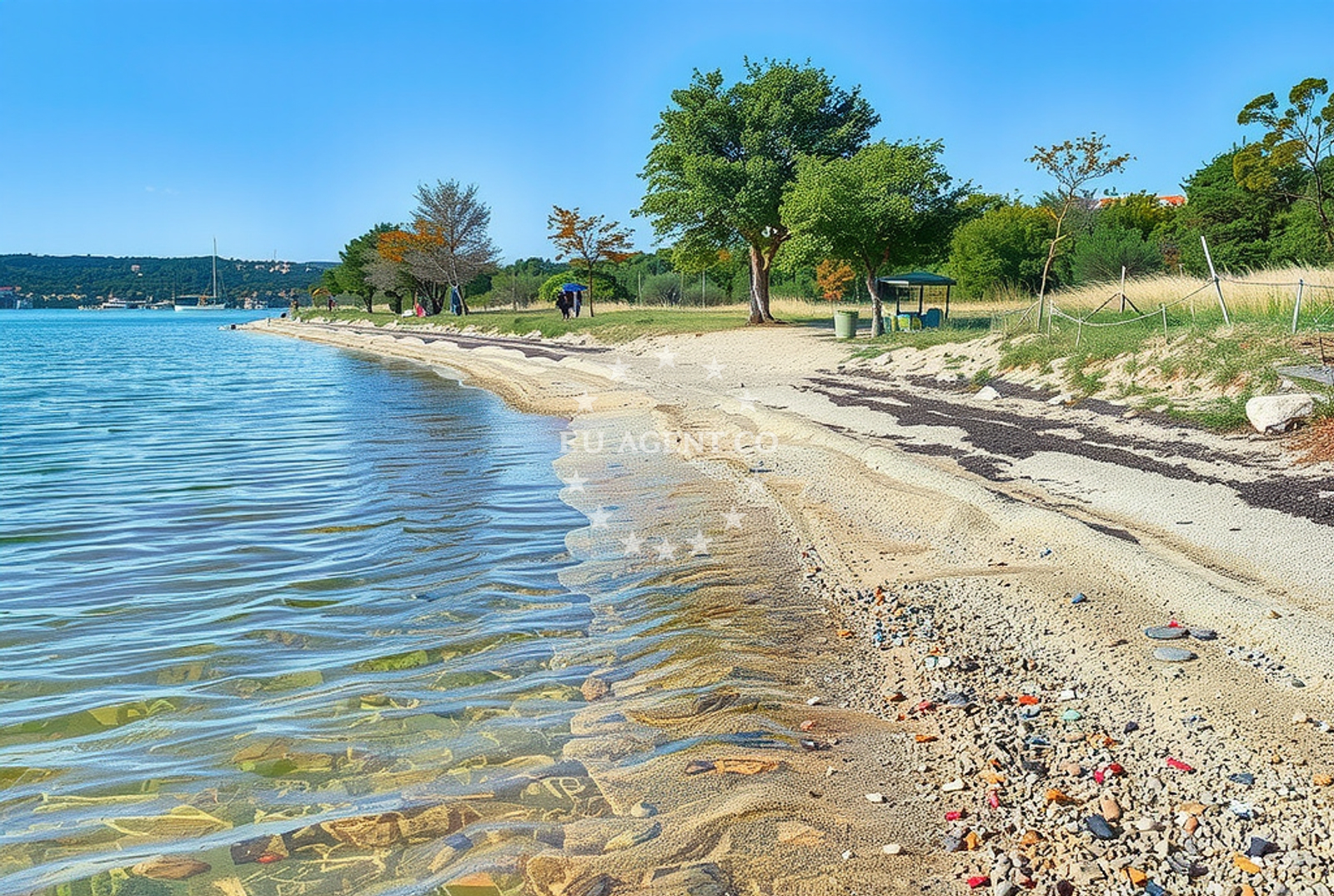 Additional view of Susnjari beach in Orljačka 8 (Kruševo), Obrovac