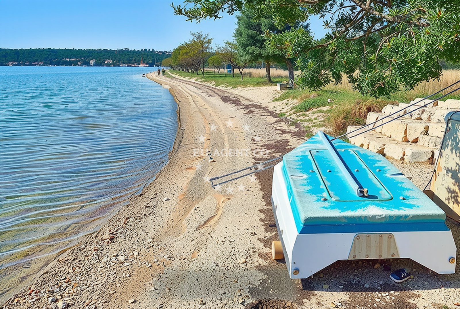 Additional view of Susnjari beach in Orljačka 8 (Kruševo), Obrovac