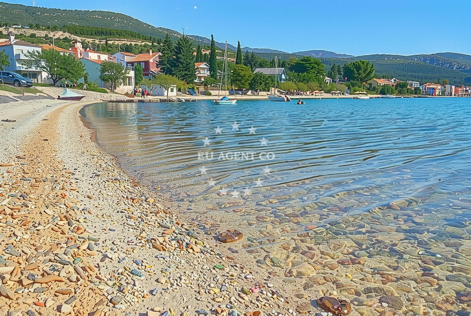 Additional view of Susnjari beach in Orljačka 8 (Kruševo), Obrovac