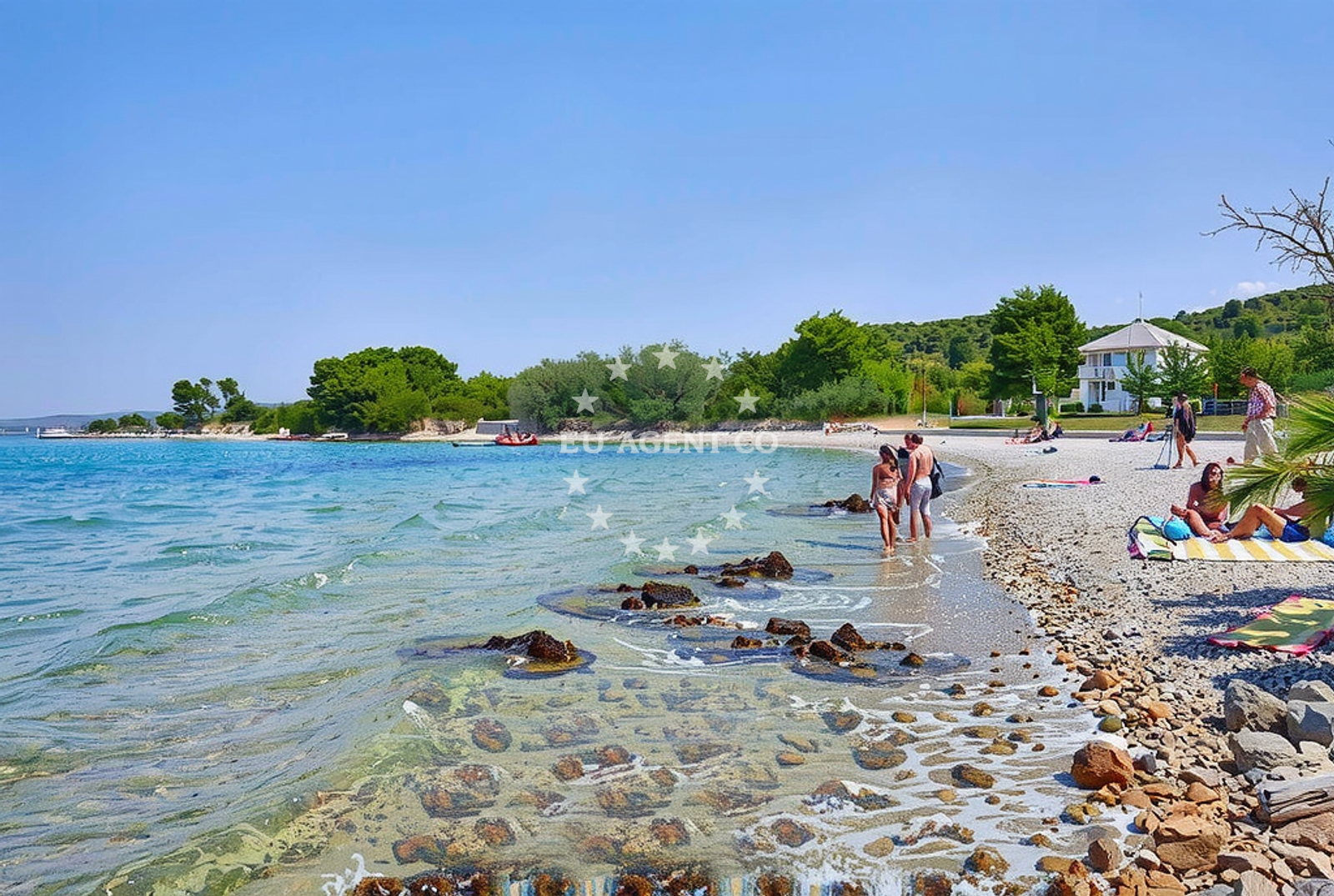Additional view of Šutinova draga, Zlarin (Zlarin) Beach in Šutinova draga