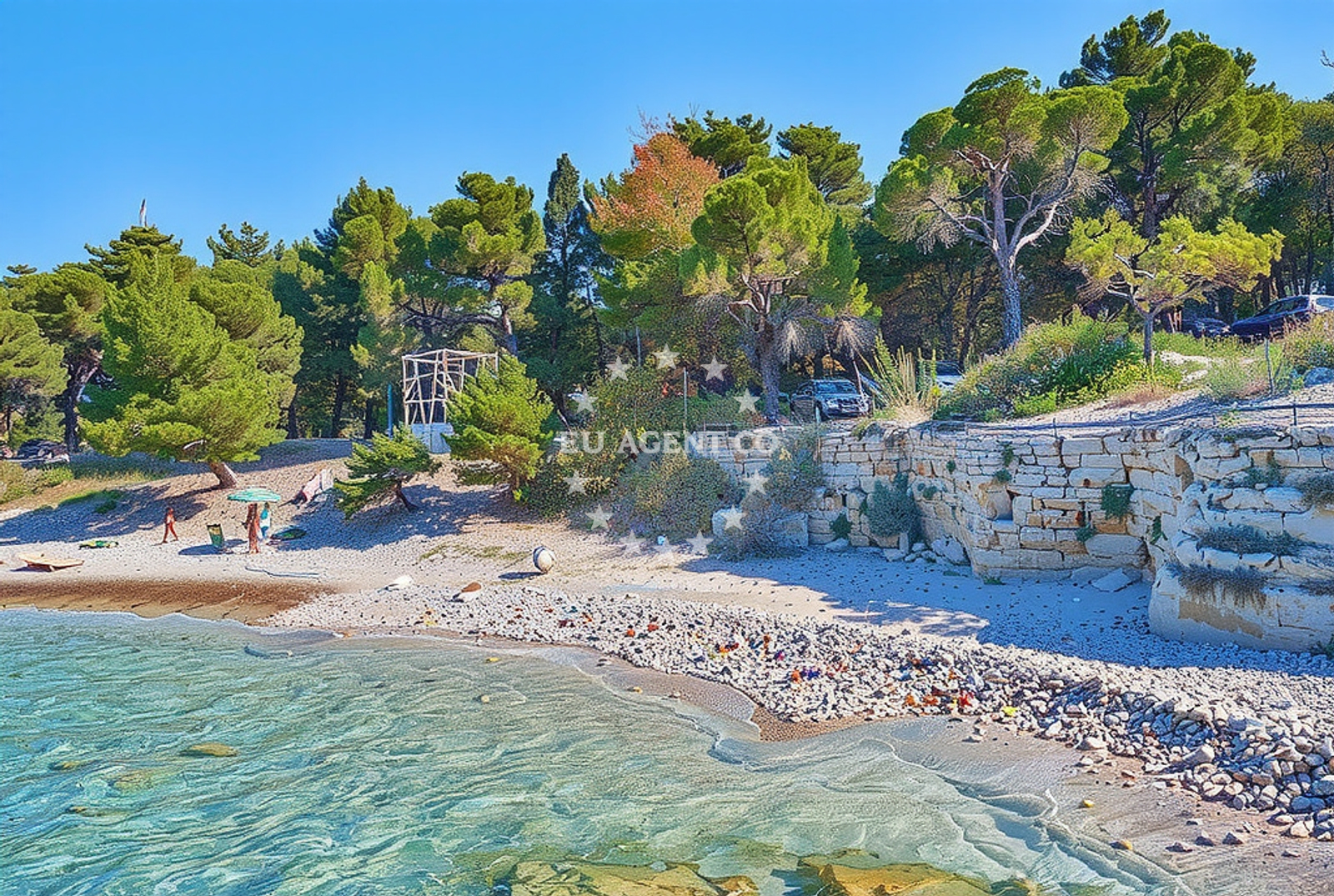 Shoreline and swimming area at Sutivan (Brač): beaches and coves (24) in Sutivan (Brač)