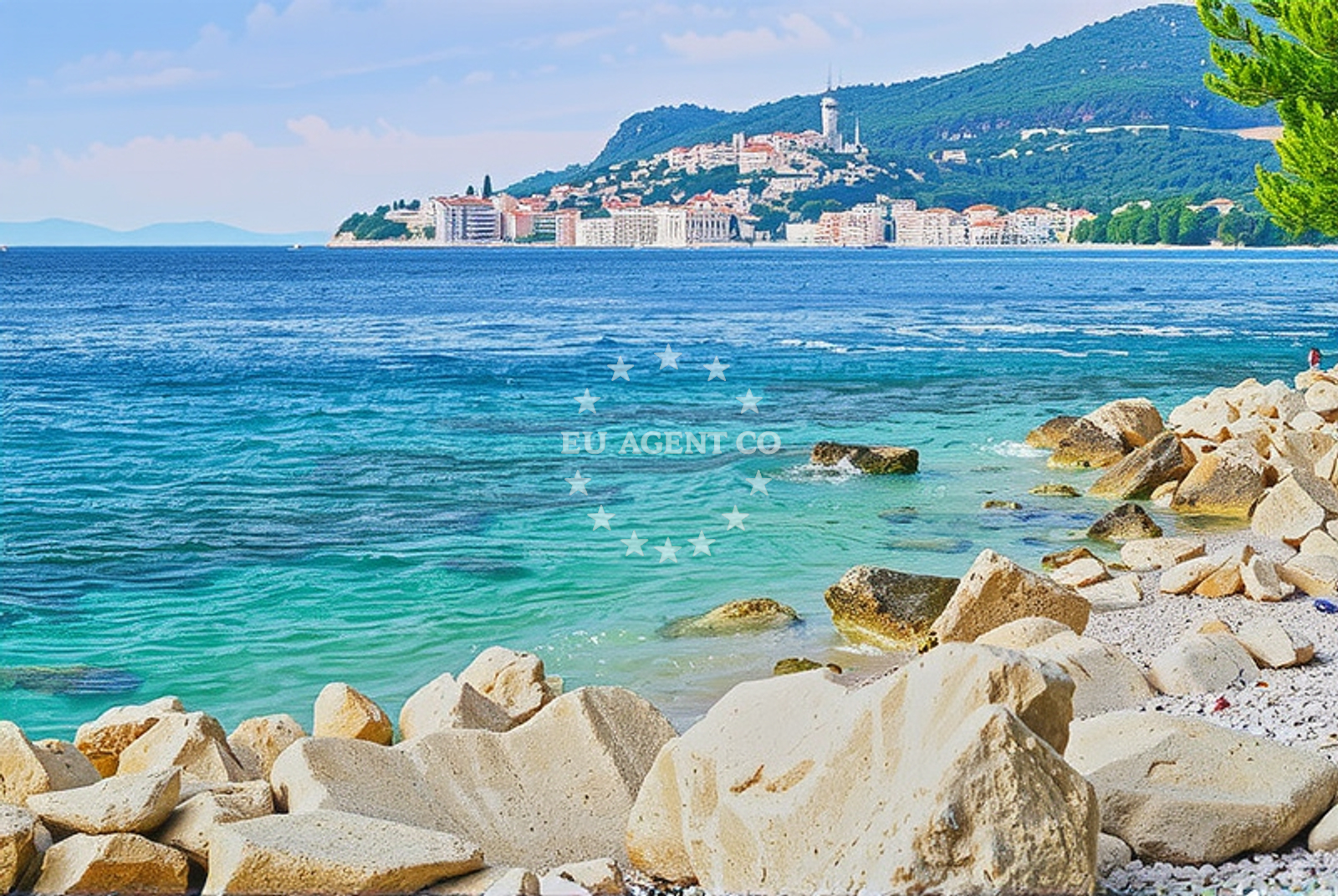Overview of Suzina, Živogošće Beach in Suzina