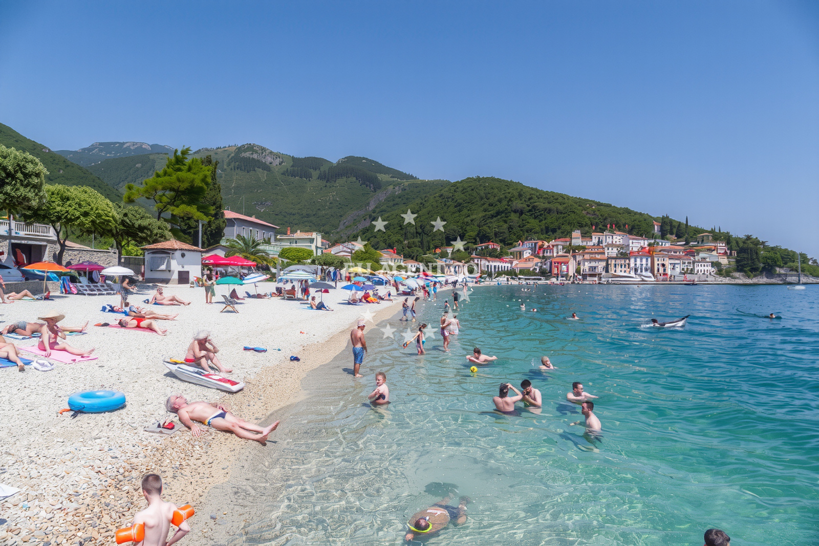 Overview of Sv. Ivan beach in Jir 1C, Mošćenice