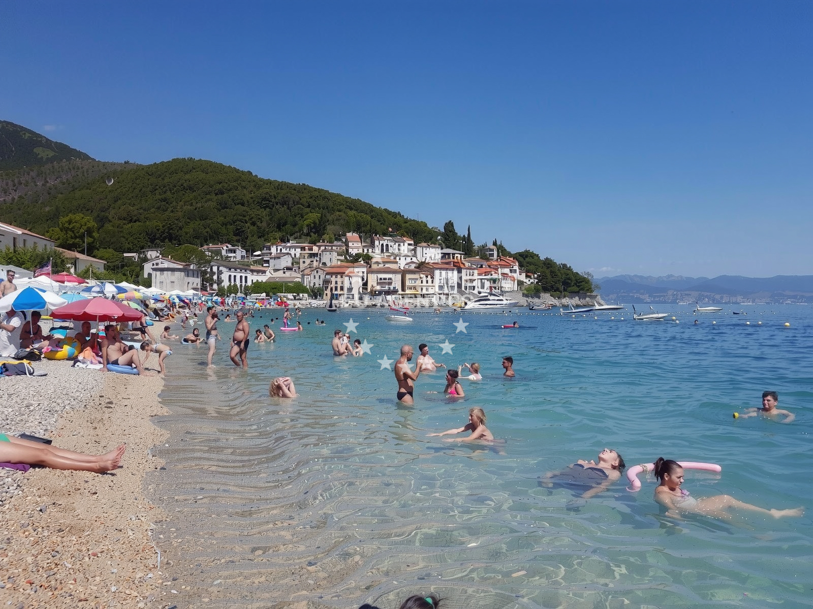 Sea and coastal view of Sv. Ivan beach in Jir 1C, Mošćenice