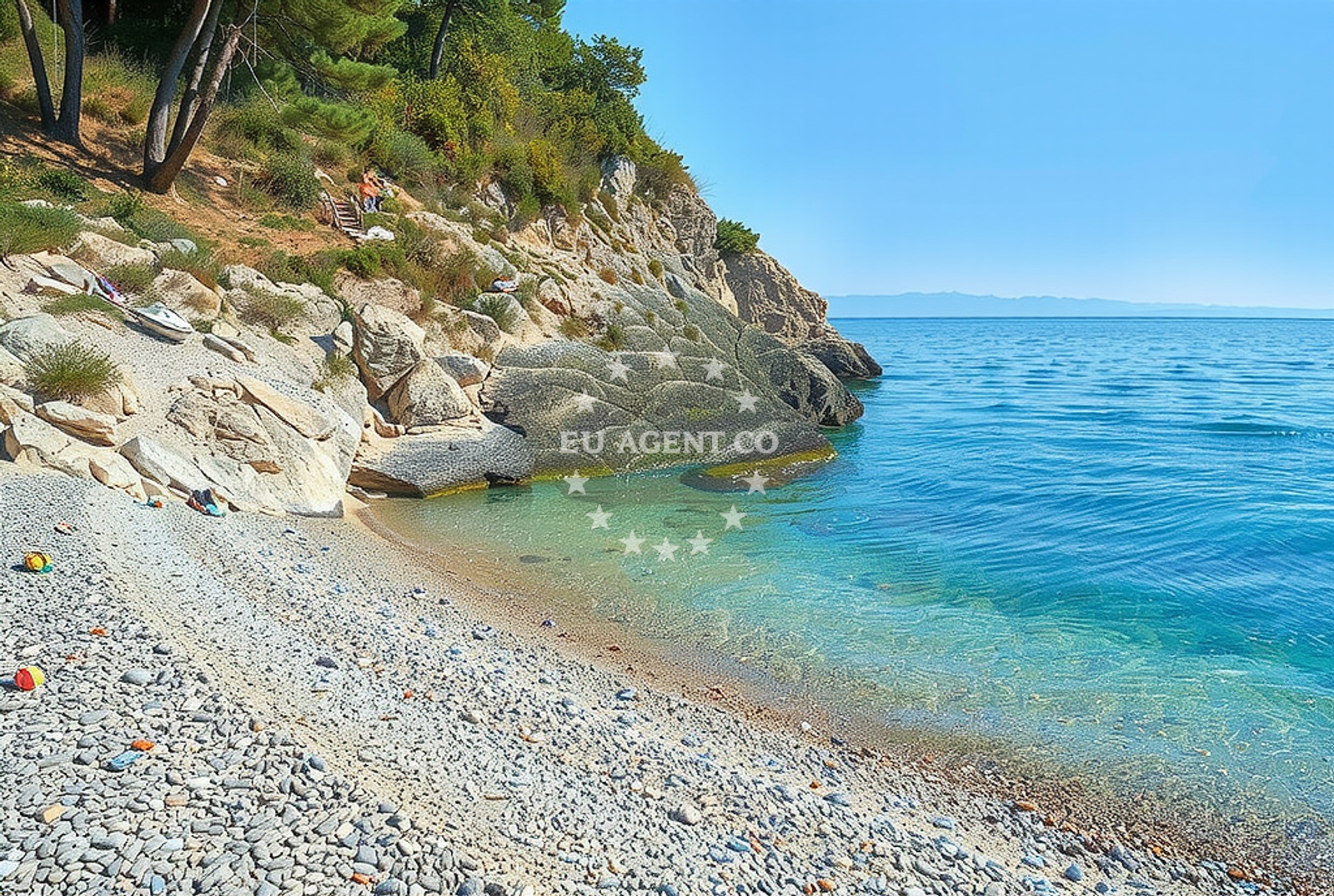 Shoreline and swimming area at Sveta Jelena (Mošćenička Draga): beaches and coves in Sveta Jelena (Mošćenička Draga)