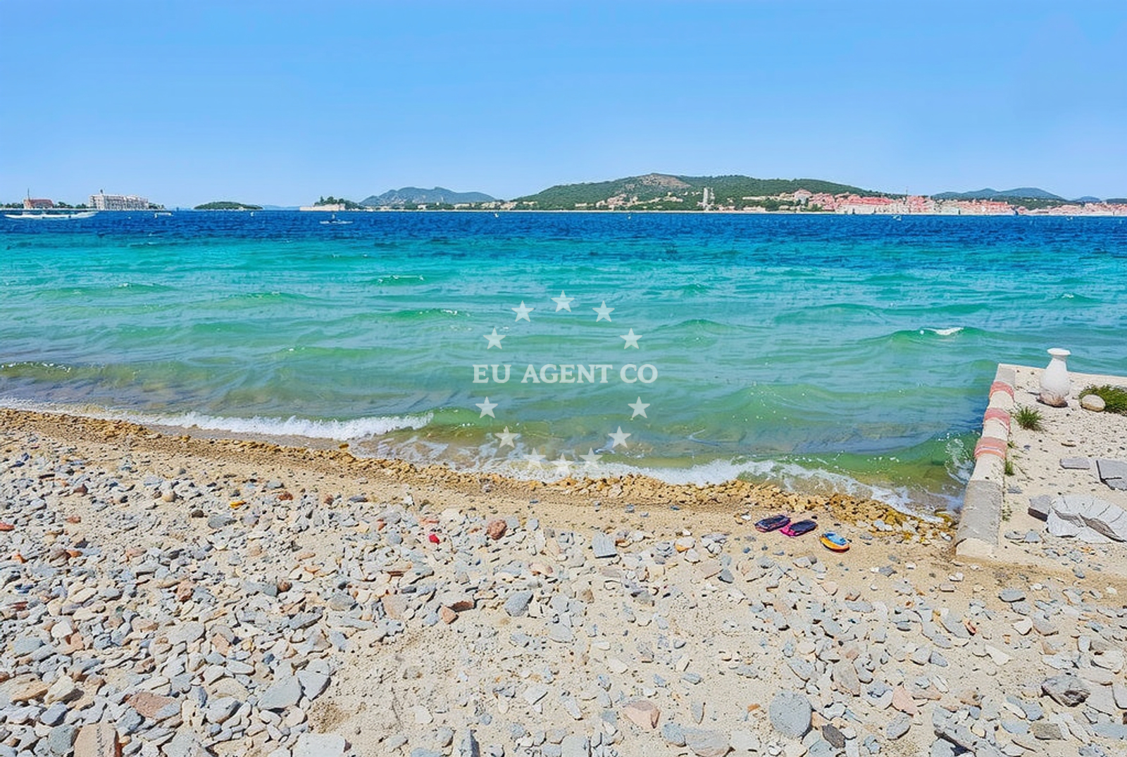 Sea and coastal view of Sveta Luce, Prvić Šepurine (Prvić) Beach in Sveta Luce
