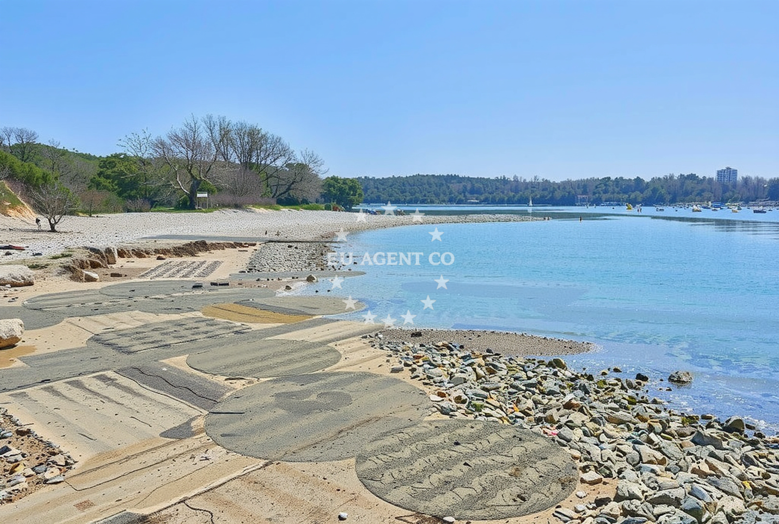 Sea and coastal view of Sveta Marina (FKK), Vabriga Beach in Sveta Marina (FKK)