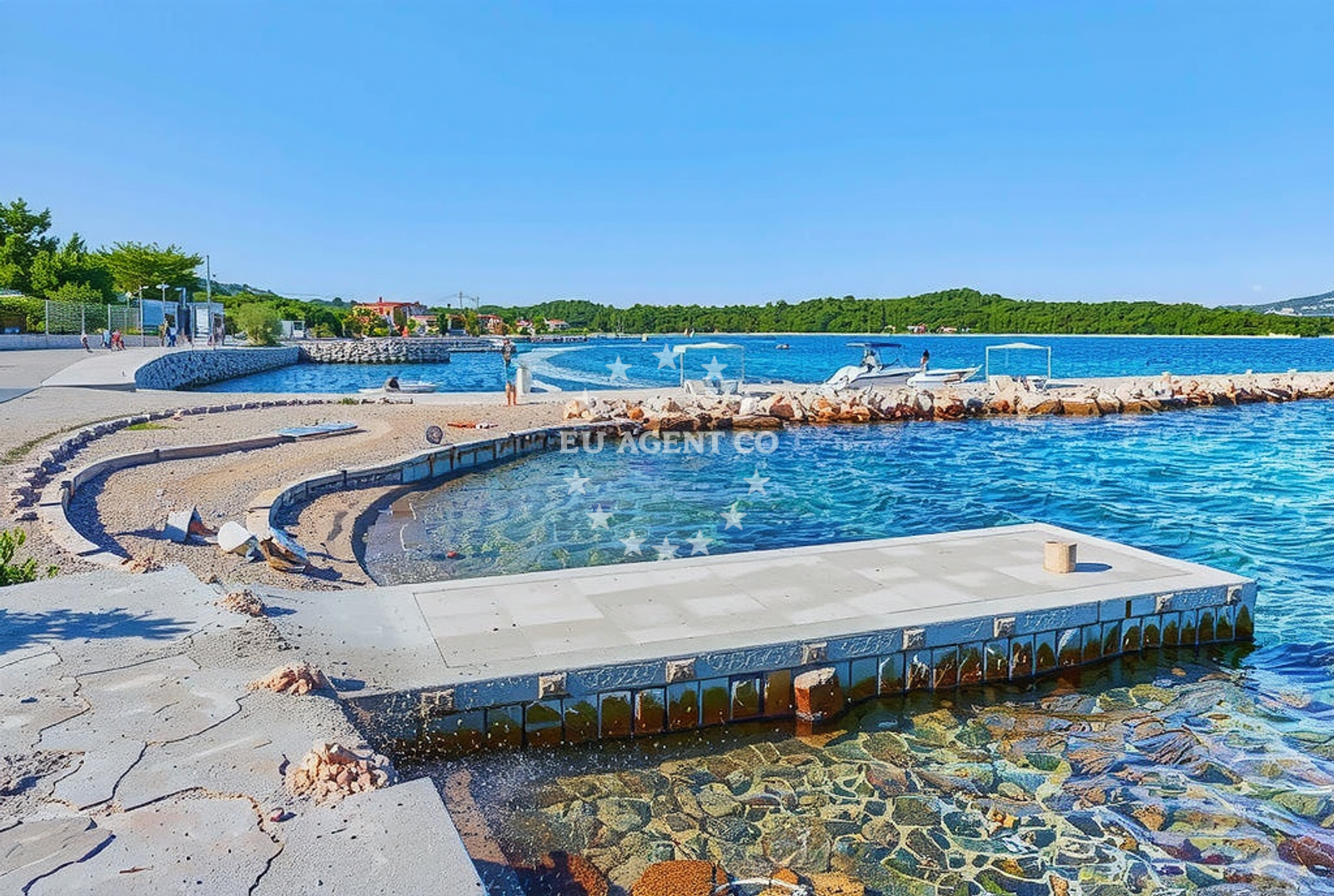 Shoreline and swimming area at Sveta Terezija, Pupnat (Korčula) Beach in Sveta Terezija