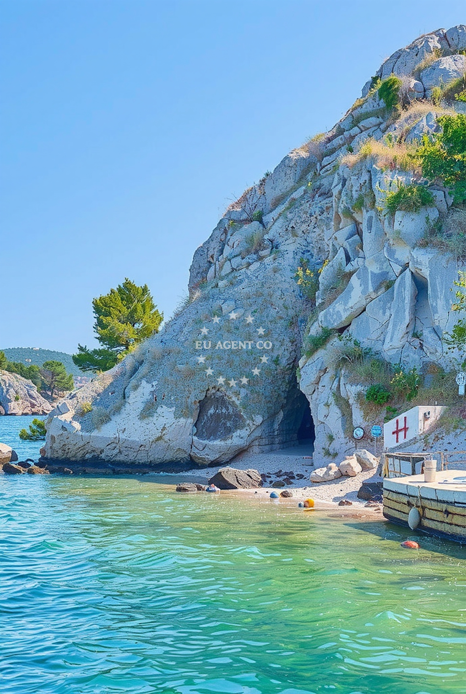 Shoreline and swimming area at Sveti Ante, Šibenik Beach in Sveti Ante