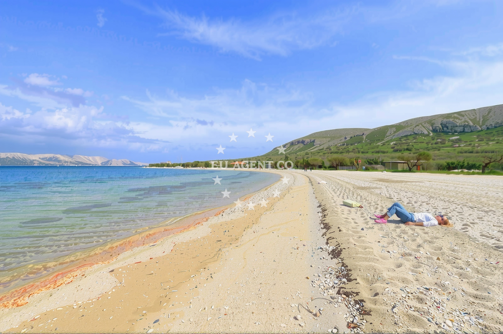 Overview of Sveti Duh beach in Sveti Duh 75, parcela br. 180, Kolan