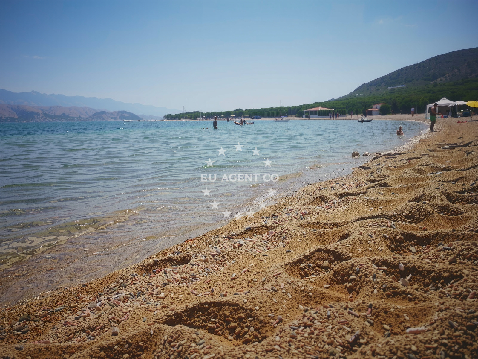 Shoreline and swimming area at Sveti Duh beach in Sveti Duh 75, parcela br. 180, Kolan